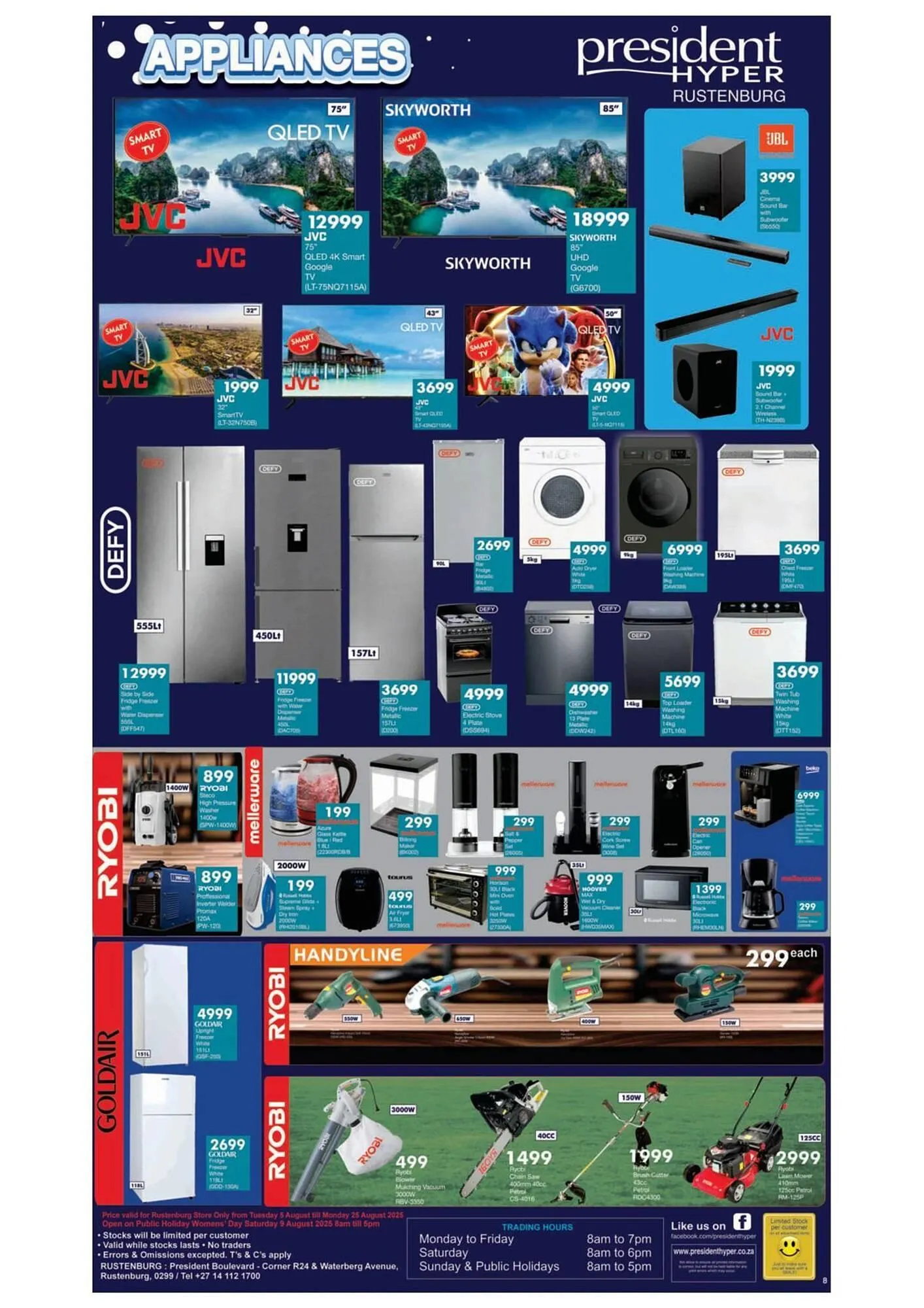 President Hyper catalogue from 5 August to 25 August 2025 - Catalogue Page 8