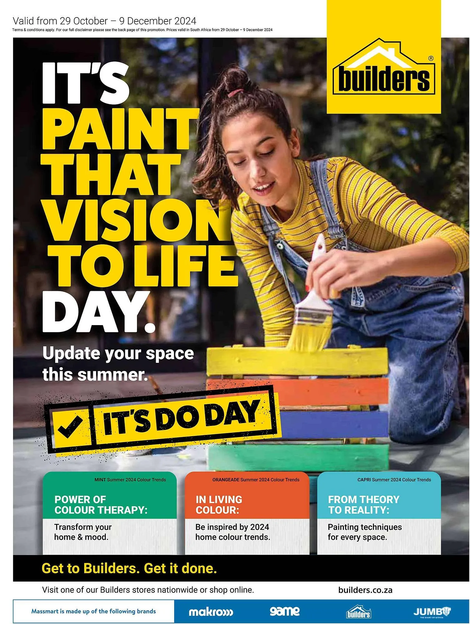Builders Warehouse catalogue from 29 October to 9 December 2024 - Catalogue Page 1