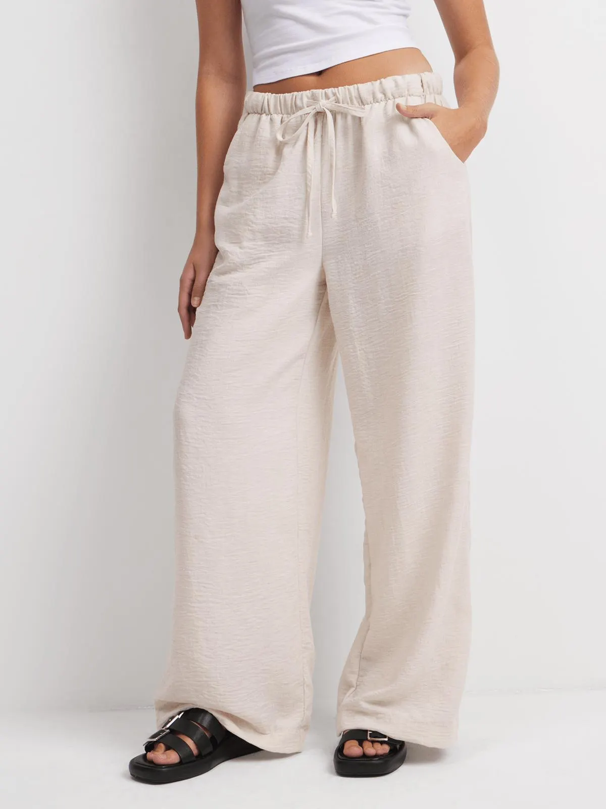 Women's Stone Wide Leg Pants
