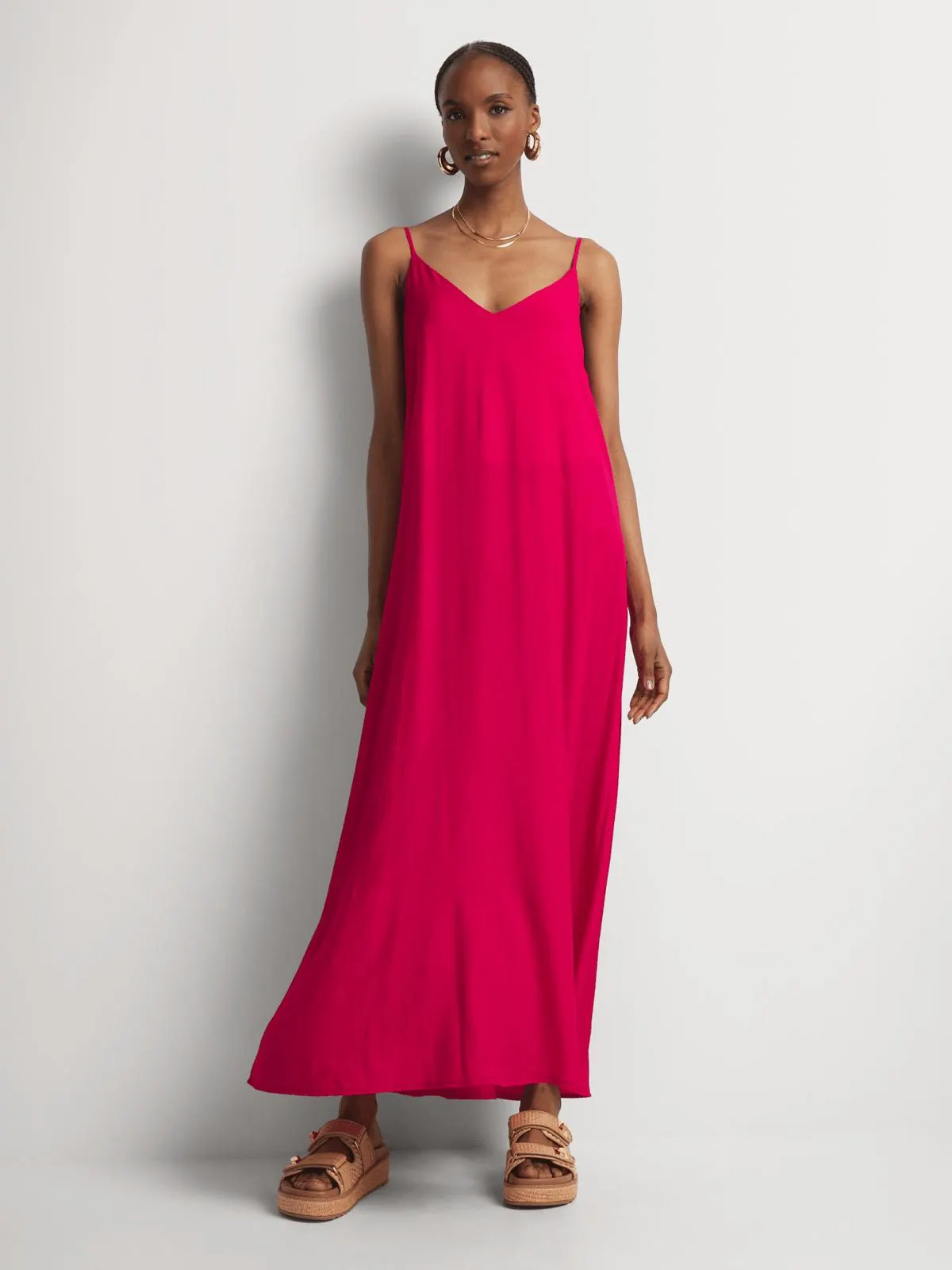 V-Neck Maxi Sundress