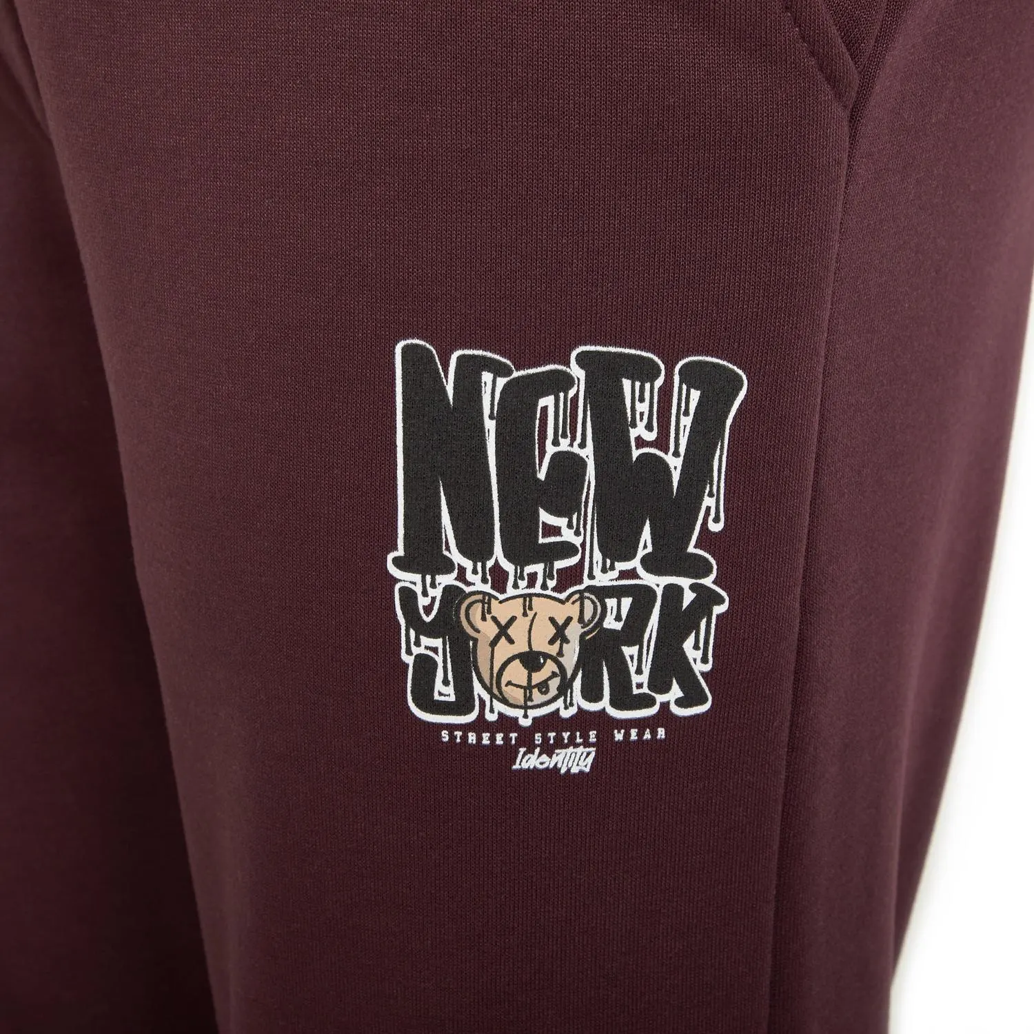 Burgundy Cuffed Jogger