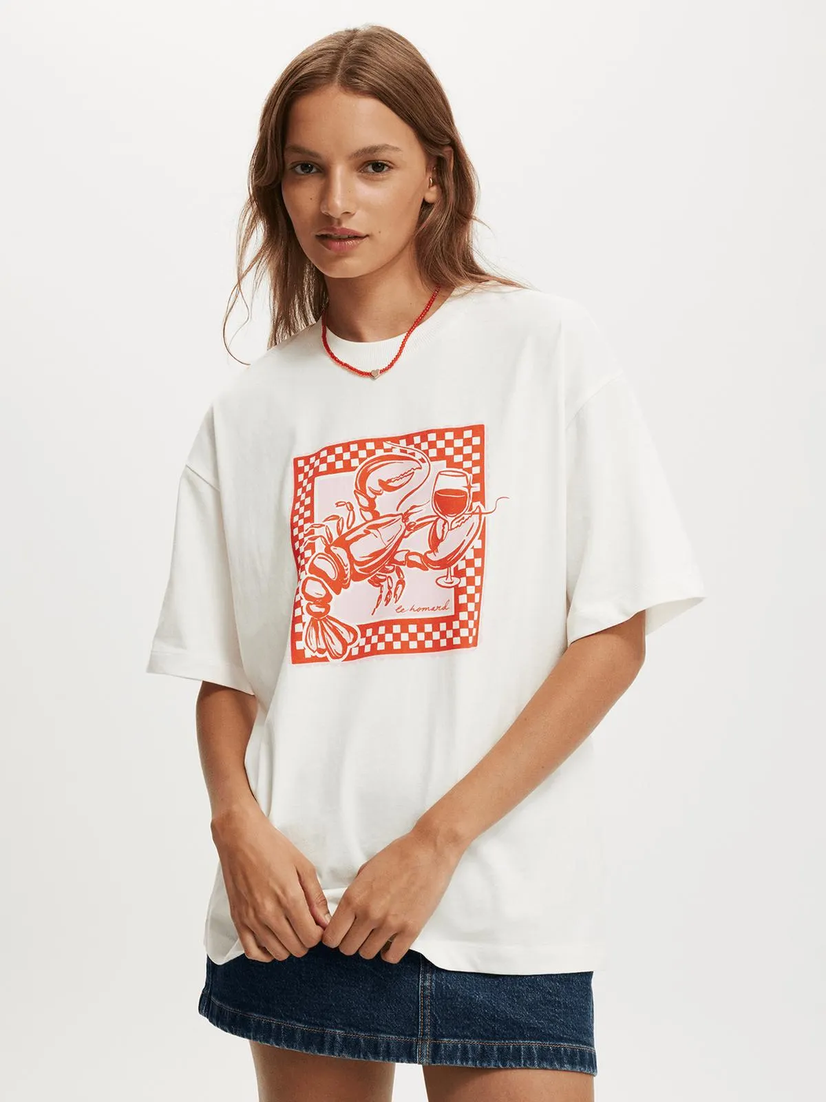 Women's Cotton On White The Boxy Graphic T-shirt
