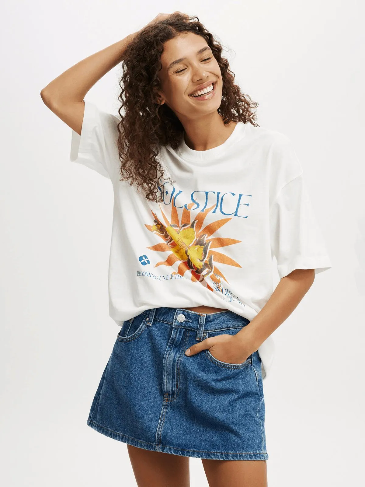Women's Cotton On White The Boxy Graphic T-shirt