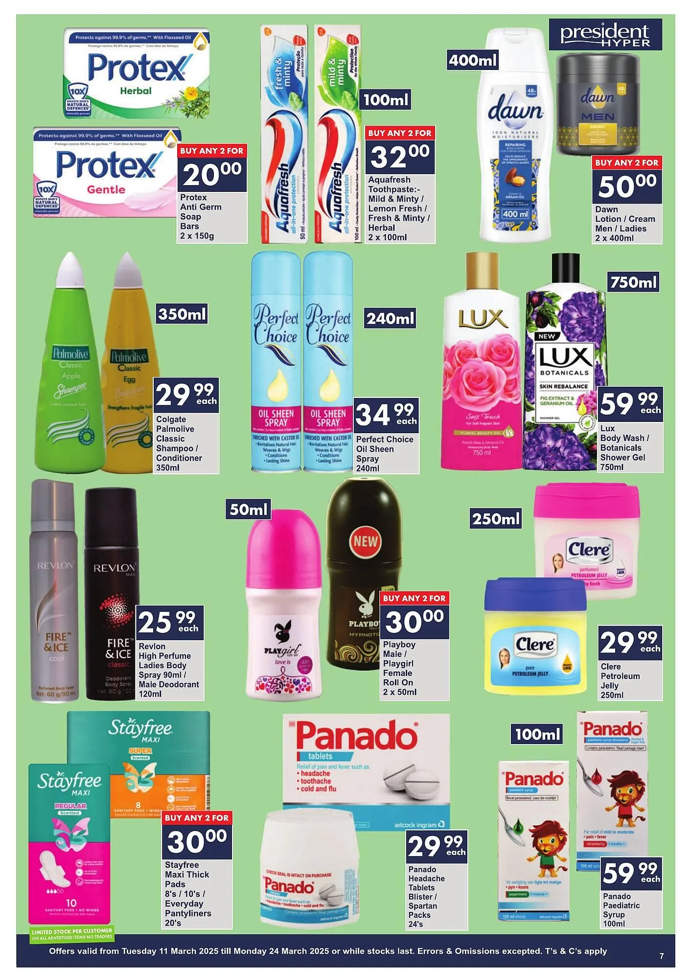 President Hyper catalogue from 11 March to 25 March 2025 - Catalogue Page 7