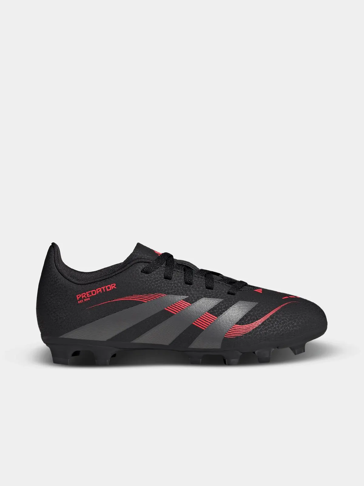 adidas Junior Predator Club FG/MG Black/Red Boots