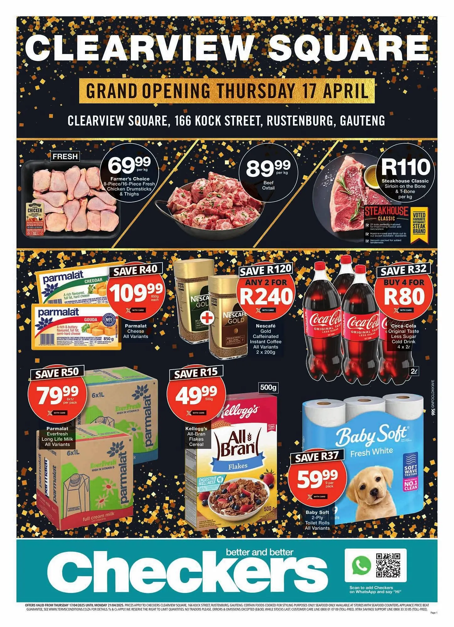 Checkers catalogue from 17 April to 21 April 2025 - Catalogue Page 1