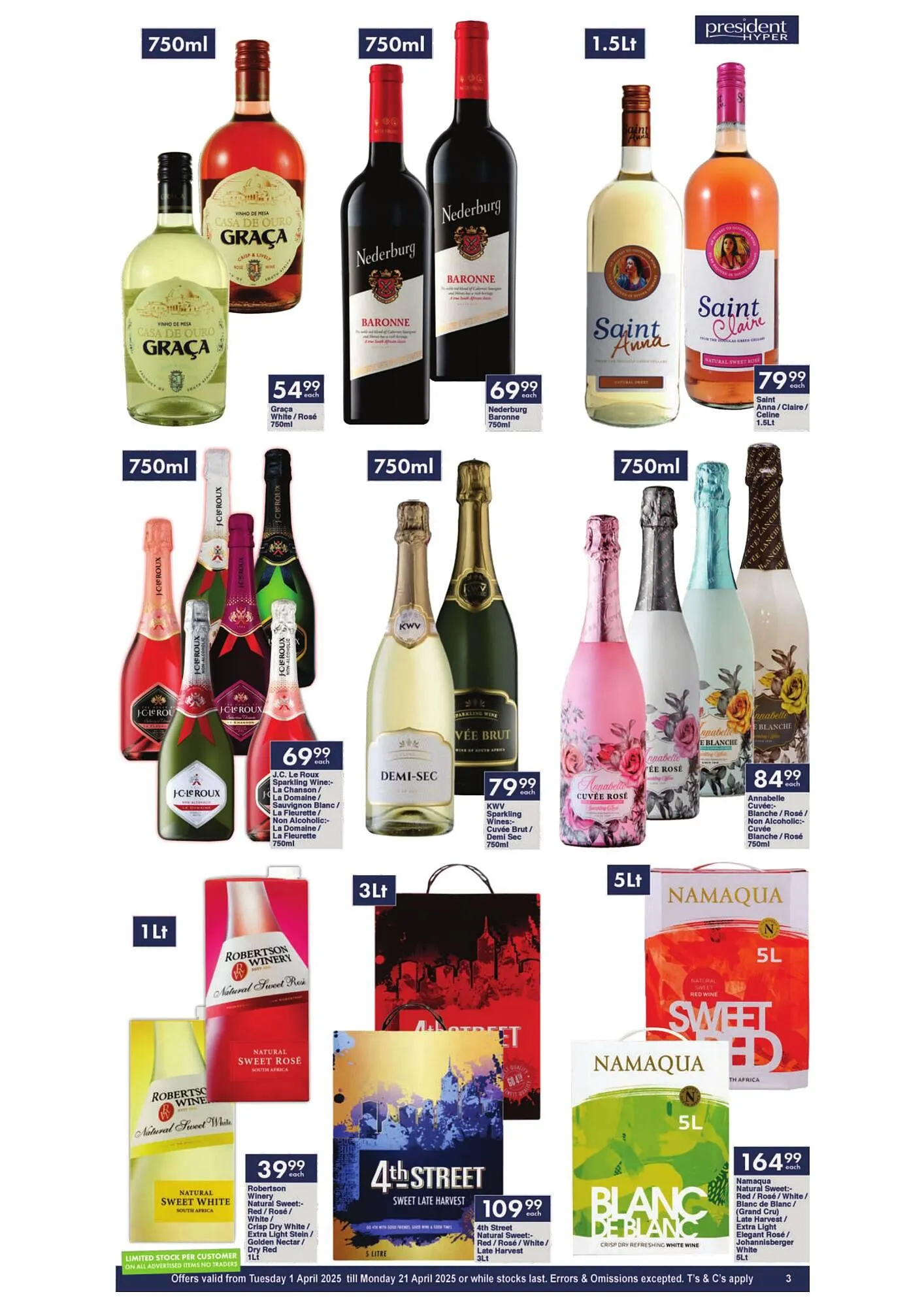 President Hyper catalogue from 1 April to 21 April 2025 - Catalogue Page 3