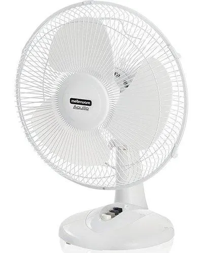 Mellerware Aquillo Desktop Fan (White) (30cm) (40W)