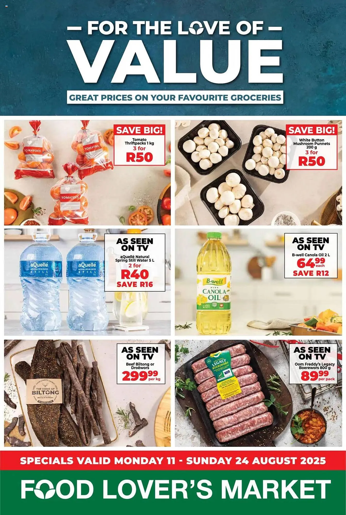 Food Lover's Market catalogue from 11 August to 24 August 2025 - Catalogue Page 1