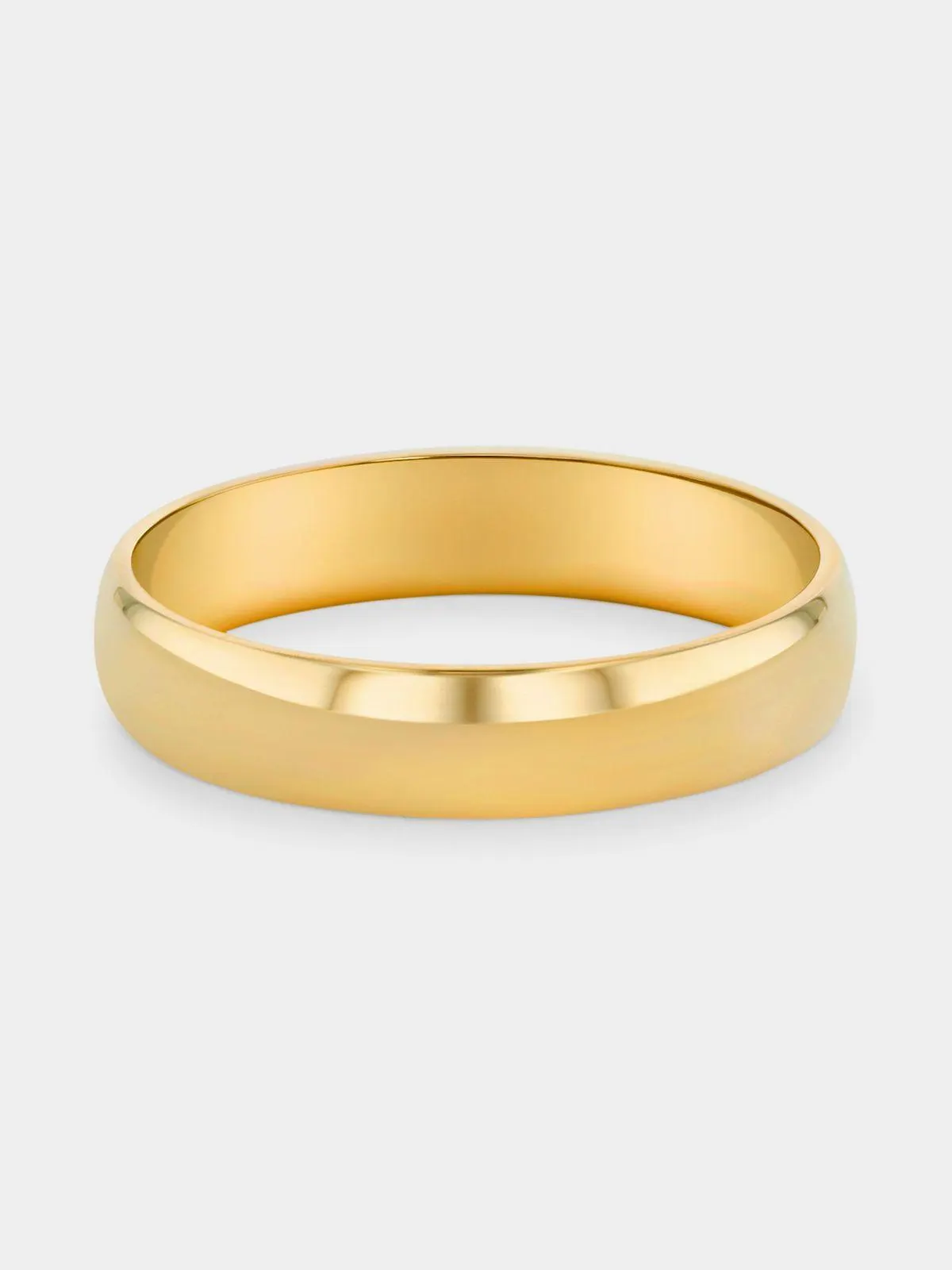 Yellow Gold Plain Wedding Band