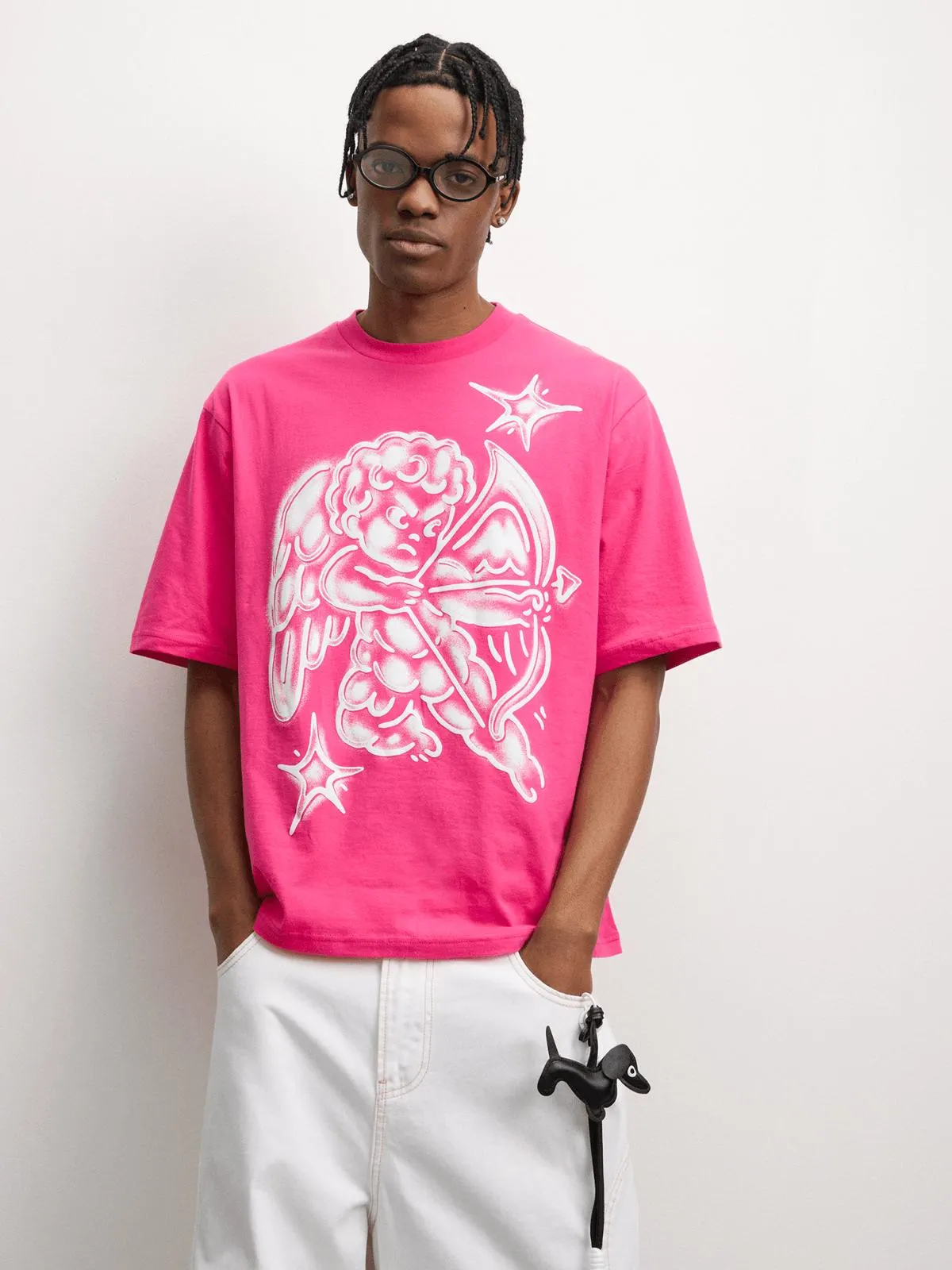 The FIX Men's Red Crazy Cupid Graphic Top