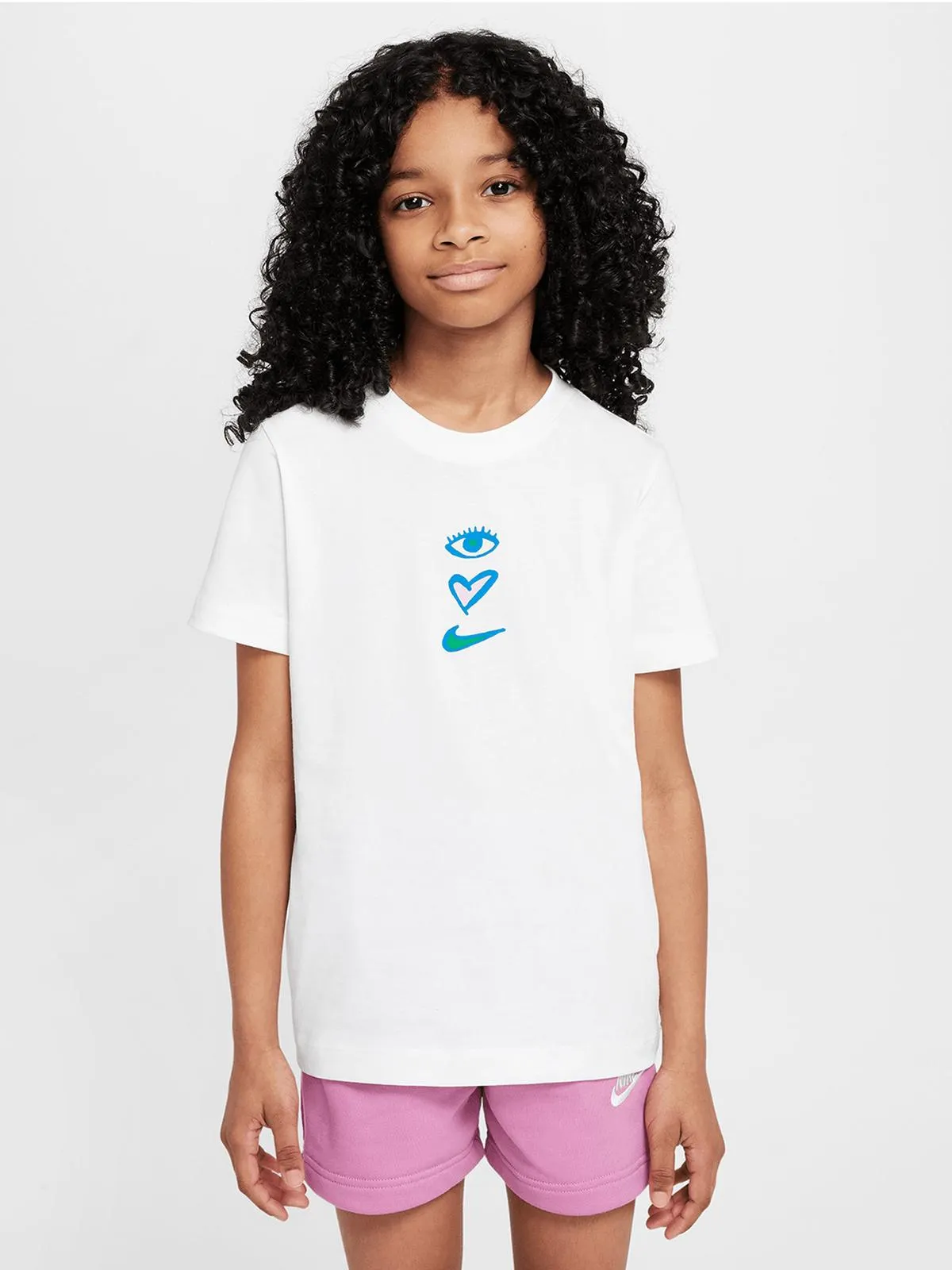 Nike Girls Youth NSW White T-shirt