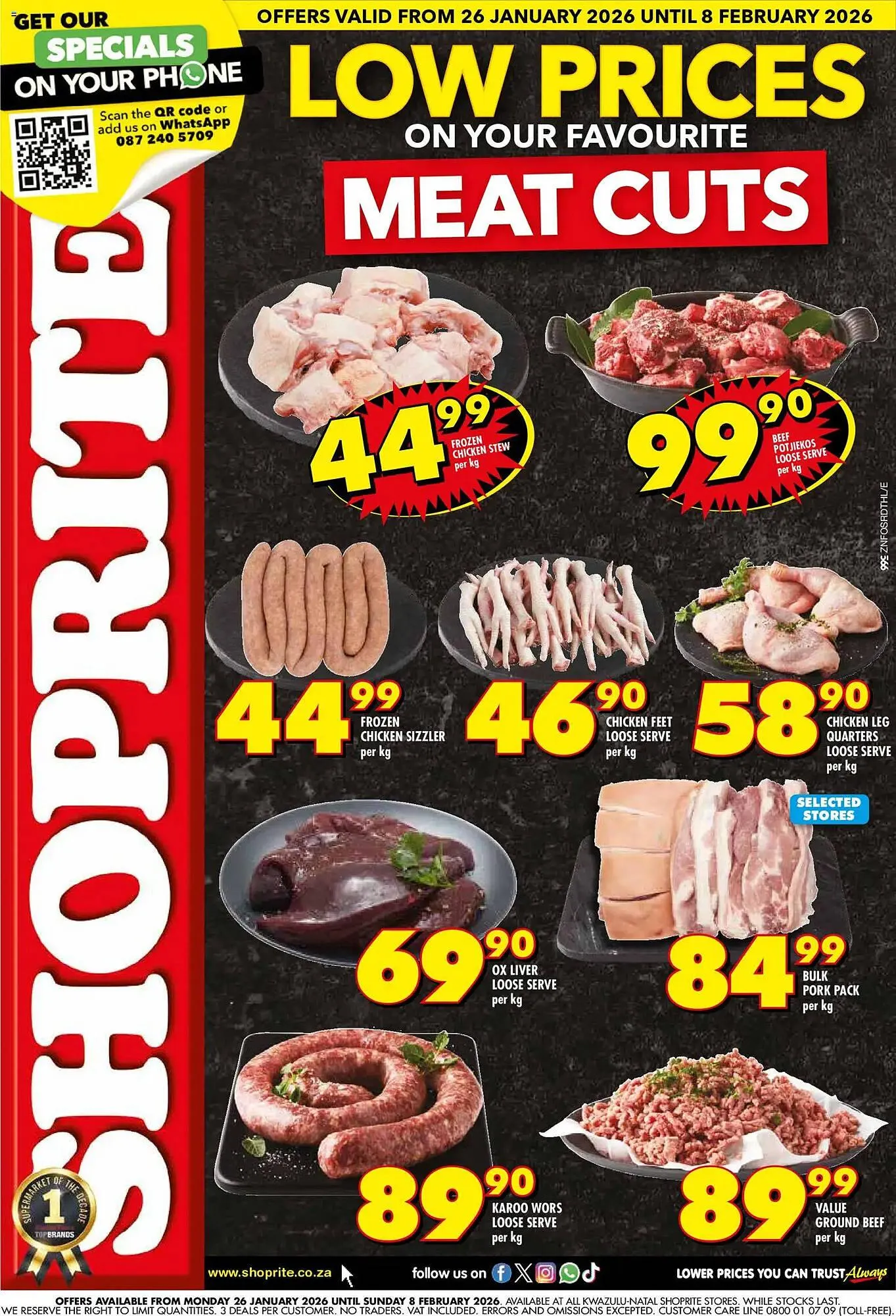 Shoprite catalogue from 25 January to 8 February 2026 - Catalogue Page 1
