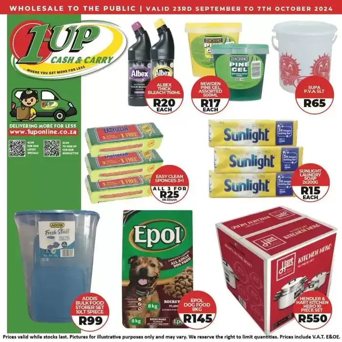 1UP weekly specials from 27 September to 7 October 2024 - Catalogue Page 1