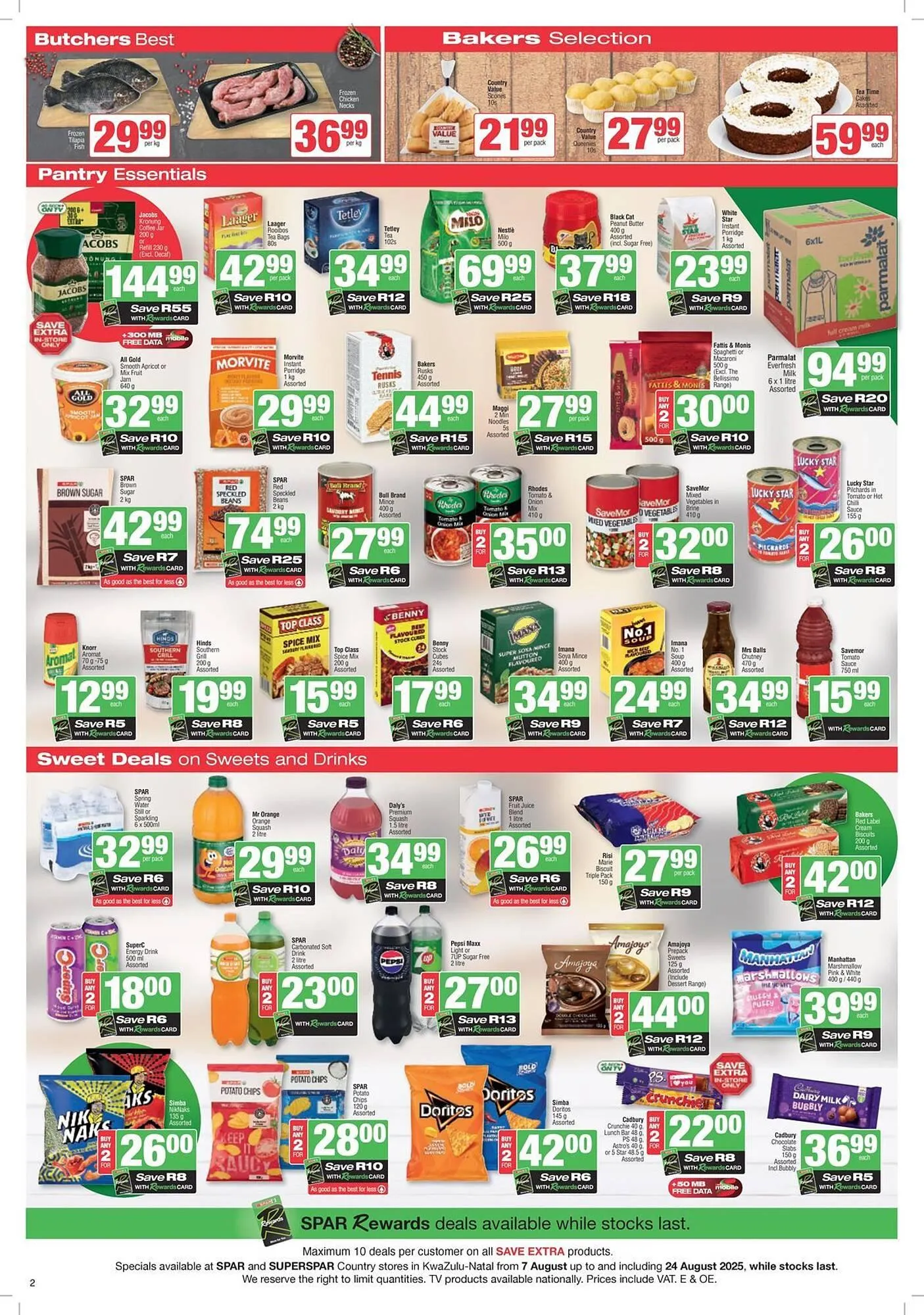Spar catalogue from 7 August to 24 August 2025 - Catalogue Page 2