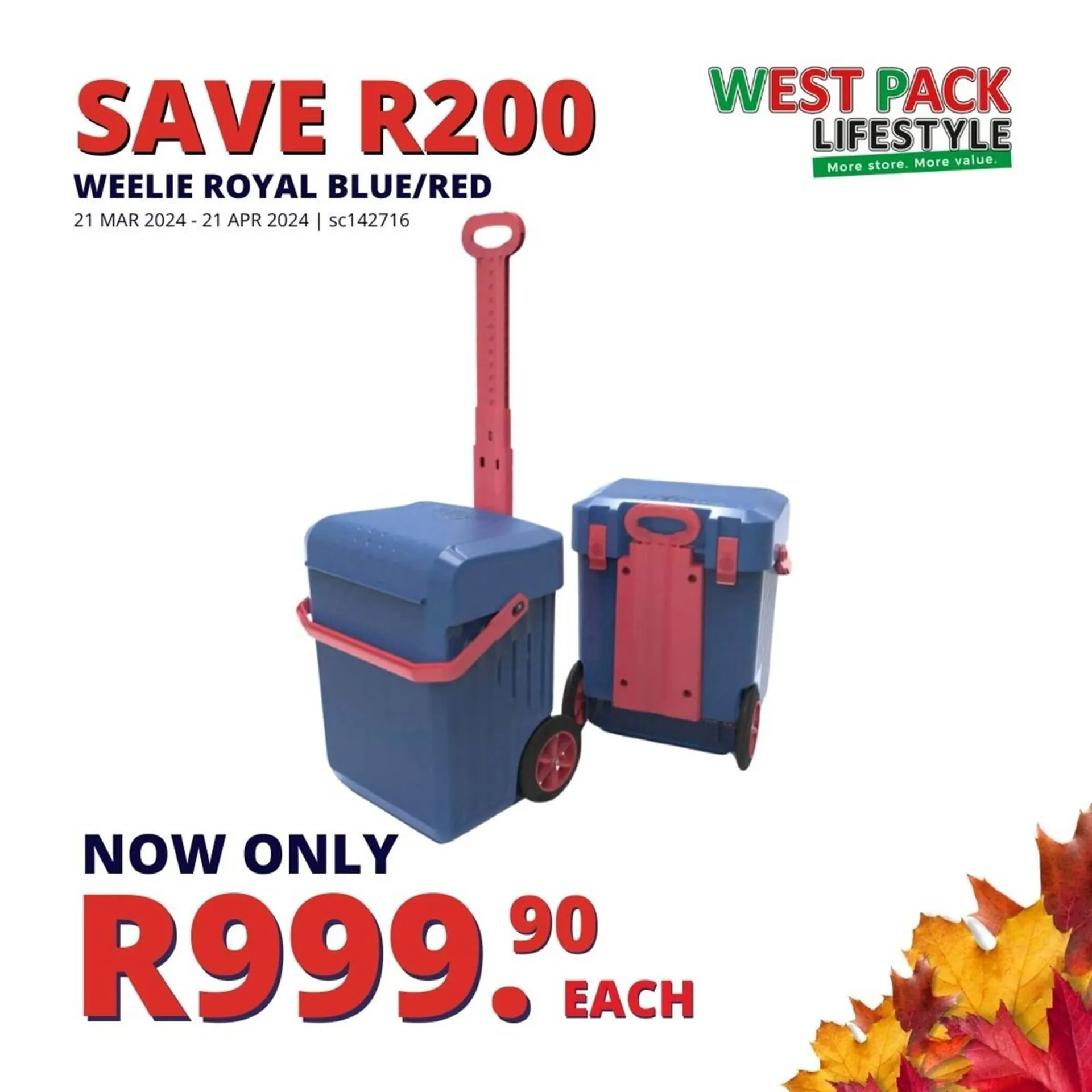West Pack Lifestyle catalogue from 27 March to 21 April 2024 - Catalogue Page 23