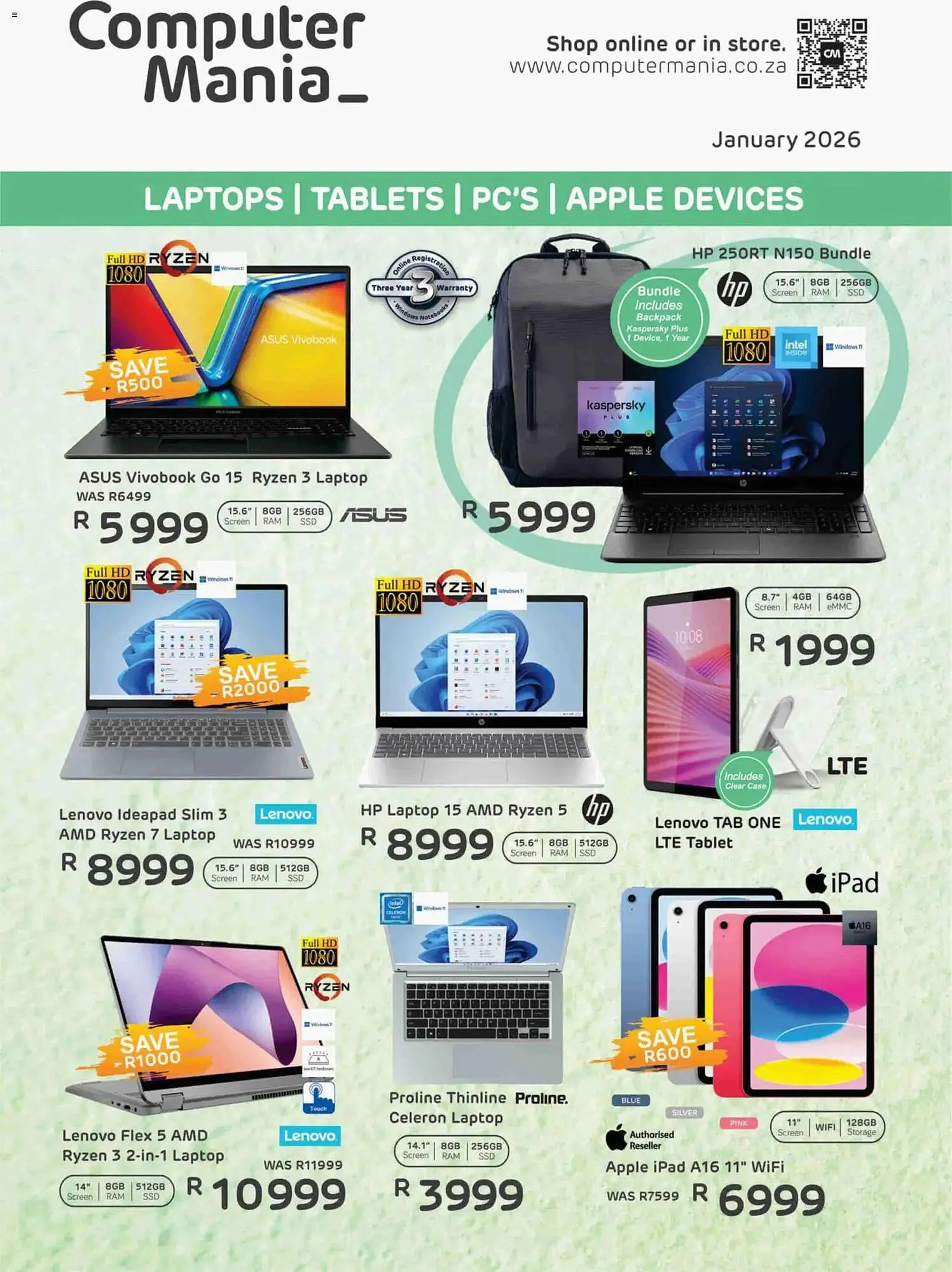 Computer Mania catalogue from 31 December to 31 January 2026 - Catalogue Page 1