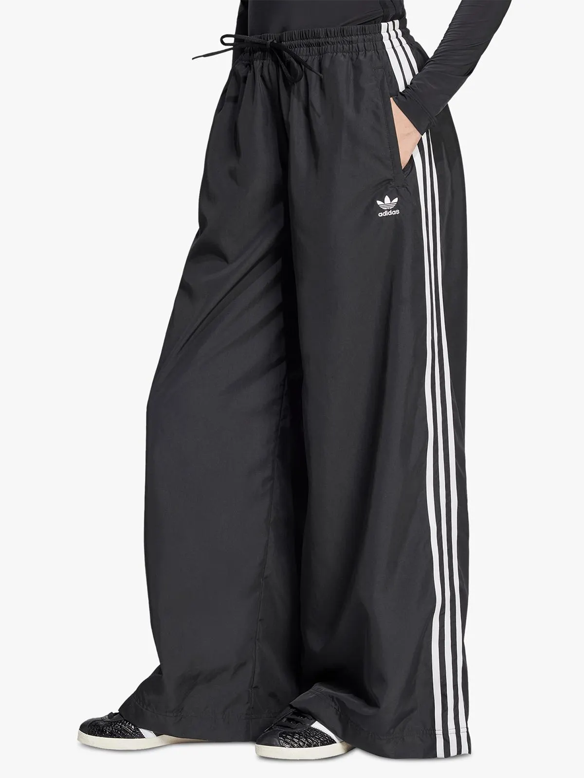 adidas Originals Women's adicolor Firebird Black Oversized Pants