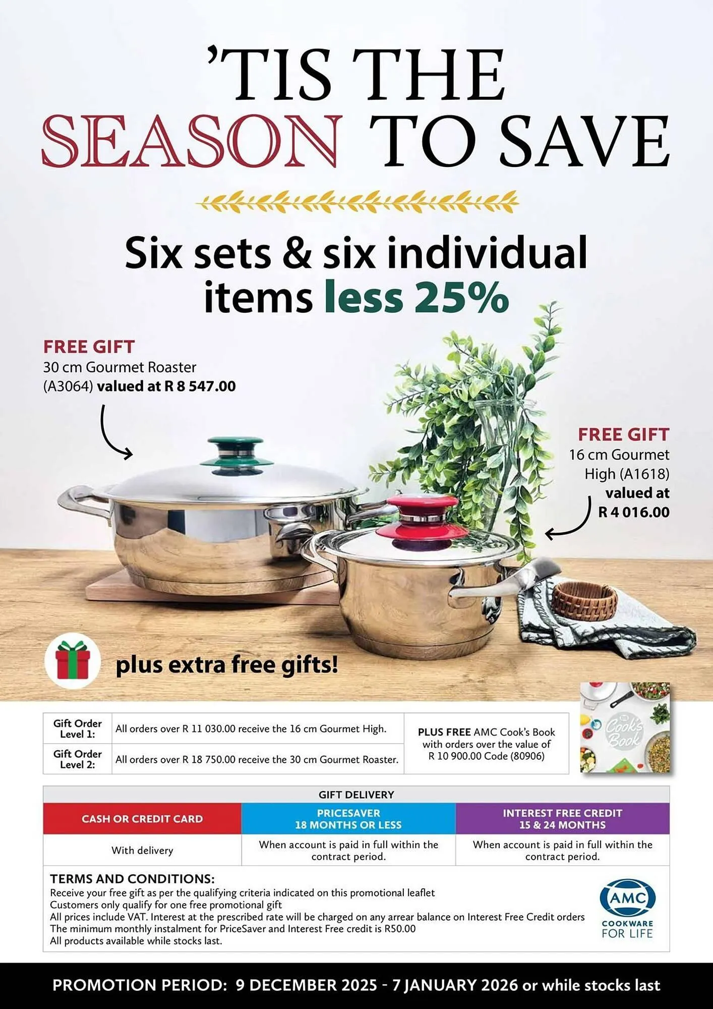 AMC Cookware catalogue from 9 December to 7 January 2026 - Catalogue Page 1