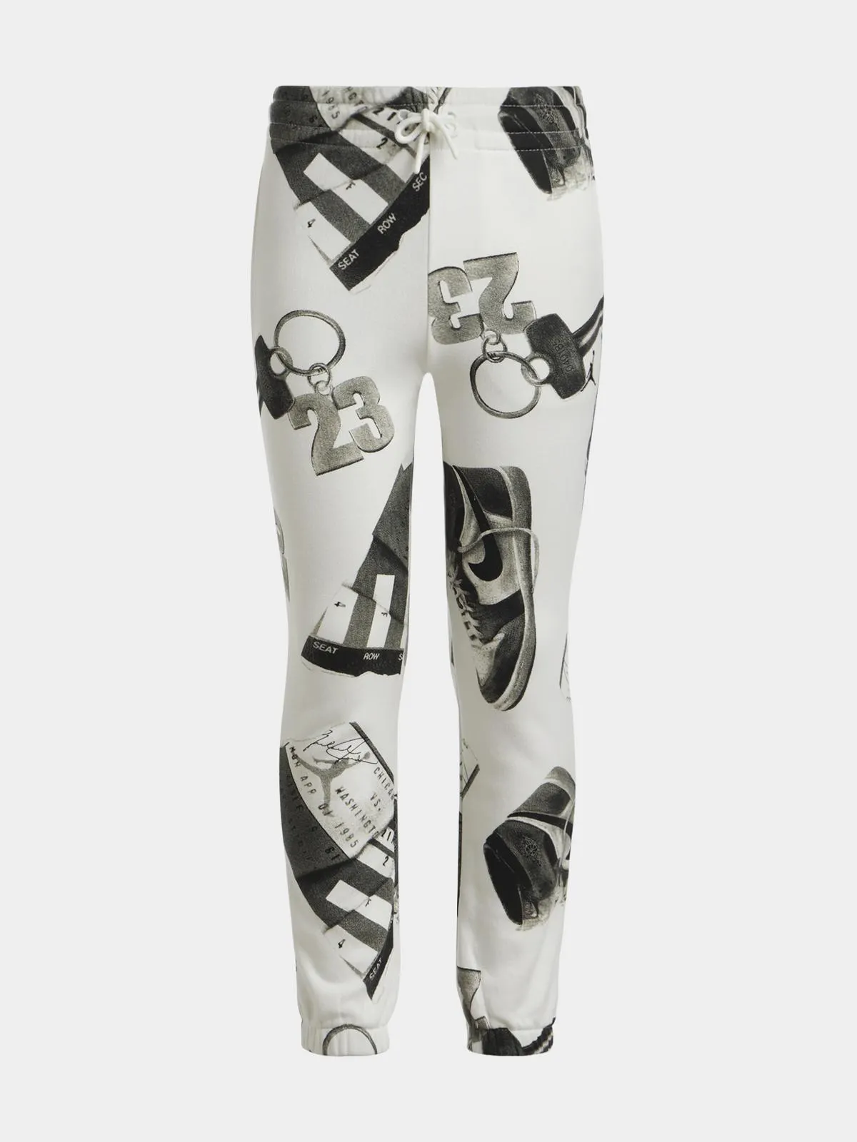 Jordan Unisex Youth Brooklyn Fleece White/Print Pants