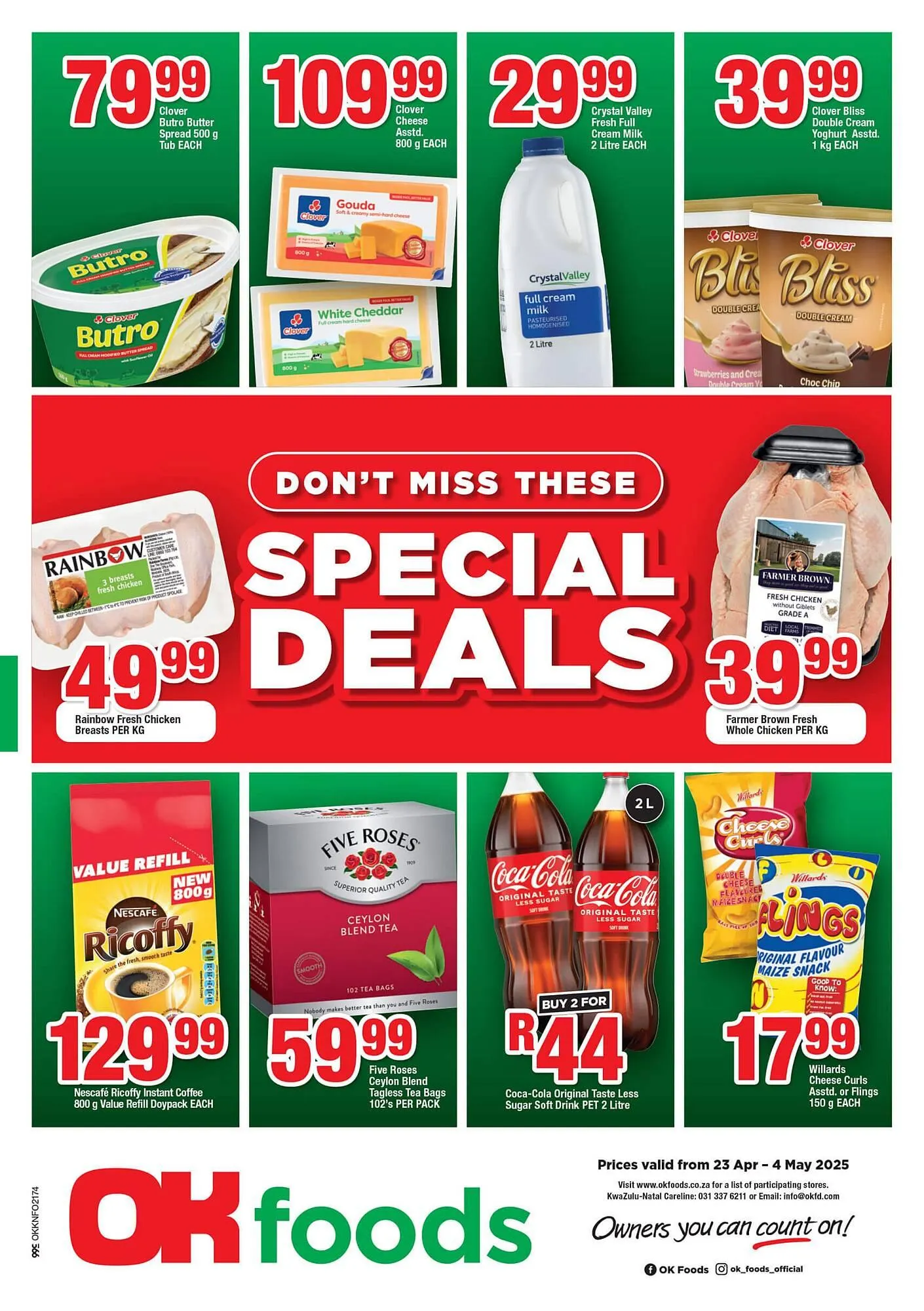 OK Foods catalogue from 23 April to 4 May 2025 - Catalogue Page 1