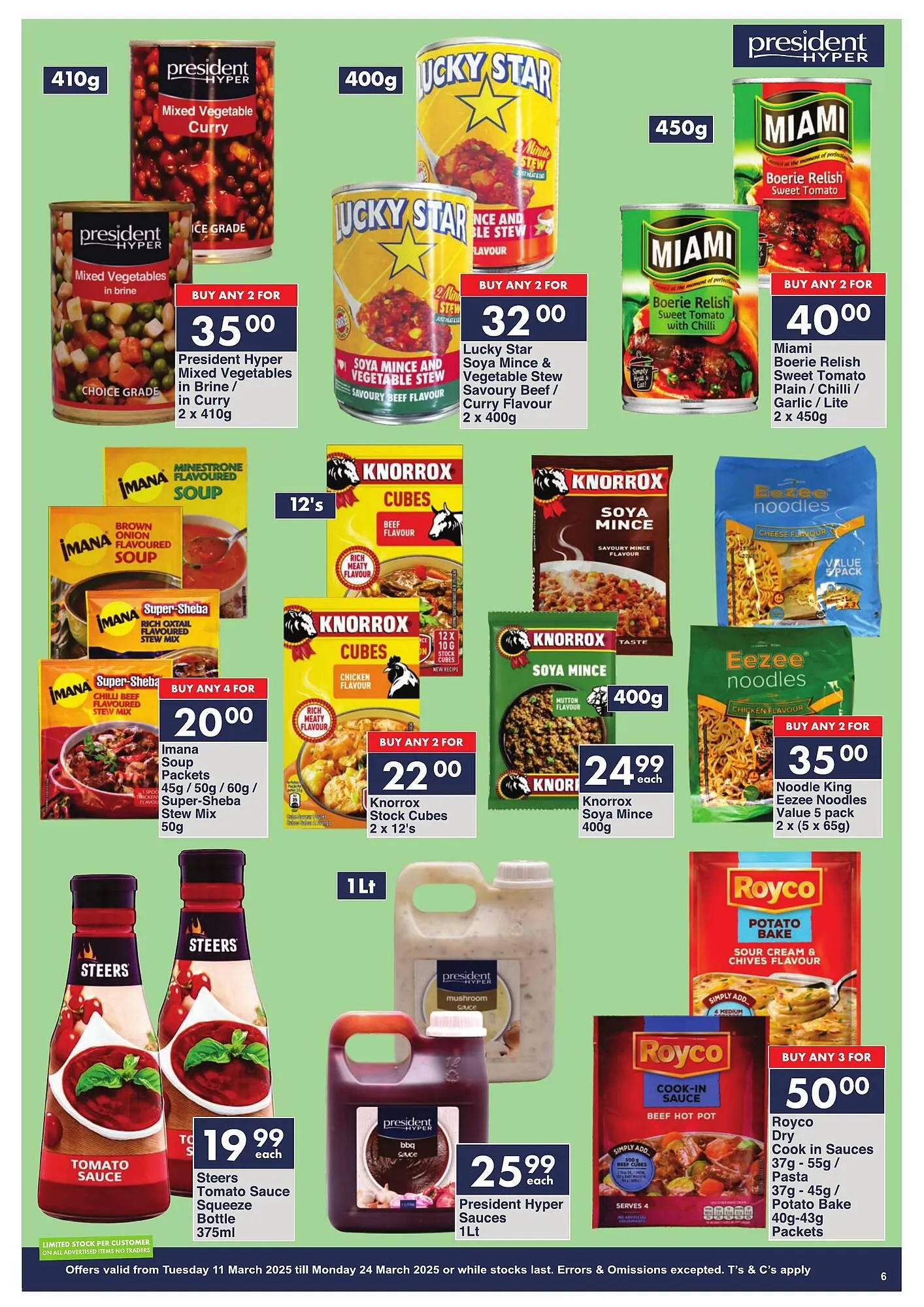 President Hyper catalogue from 11 March to 25 March 2025 - Catalogue Page 6