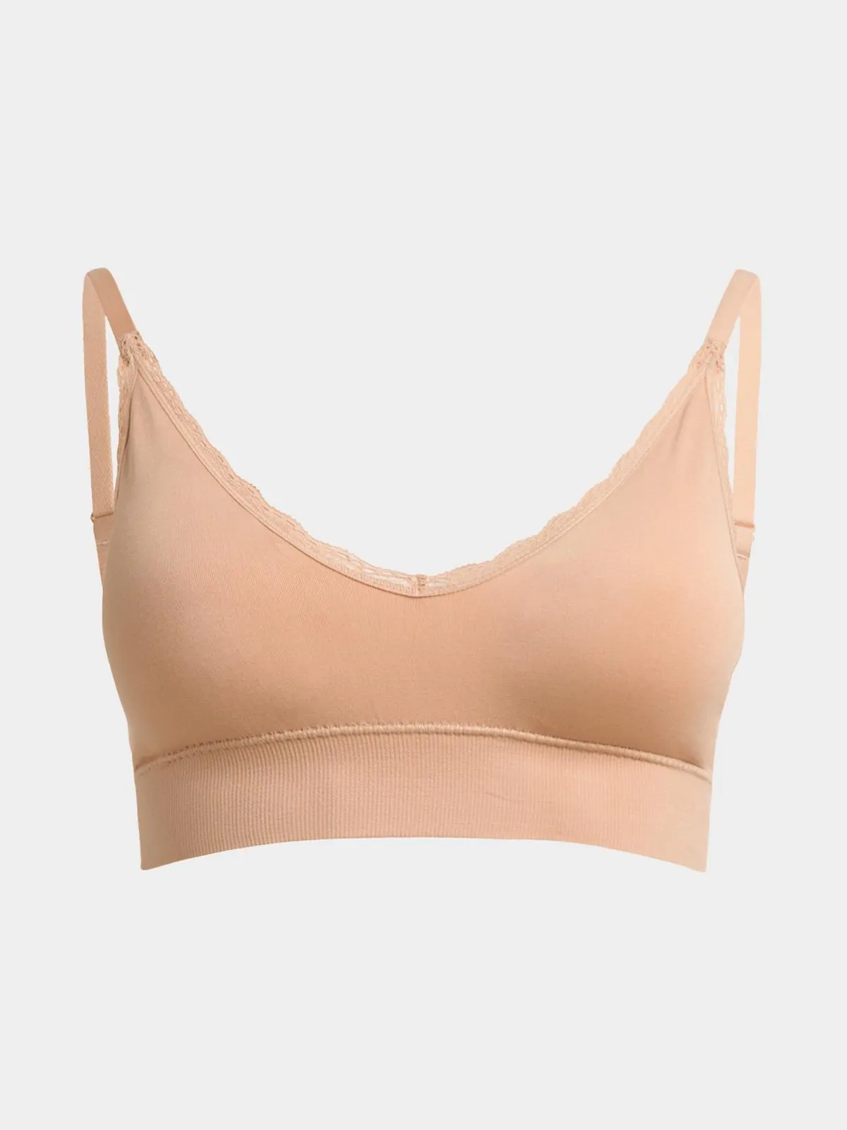 Jet Women's Single Nude Lace Seamless Bra
