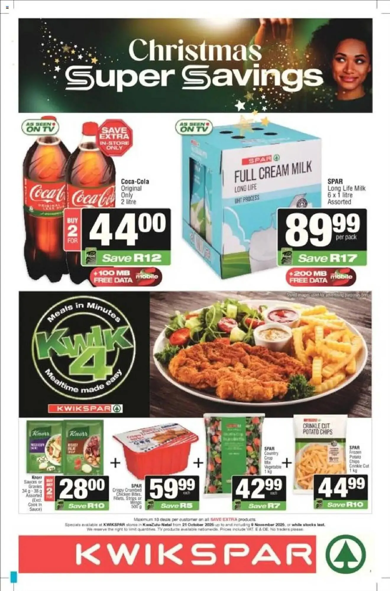 KwikSpar catalogue from 21 October to 9 November 2025 - Catalogue Page 1