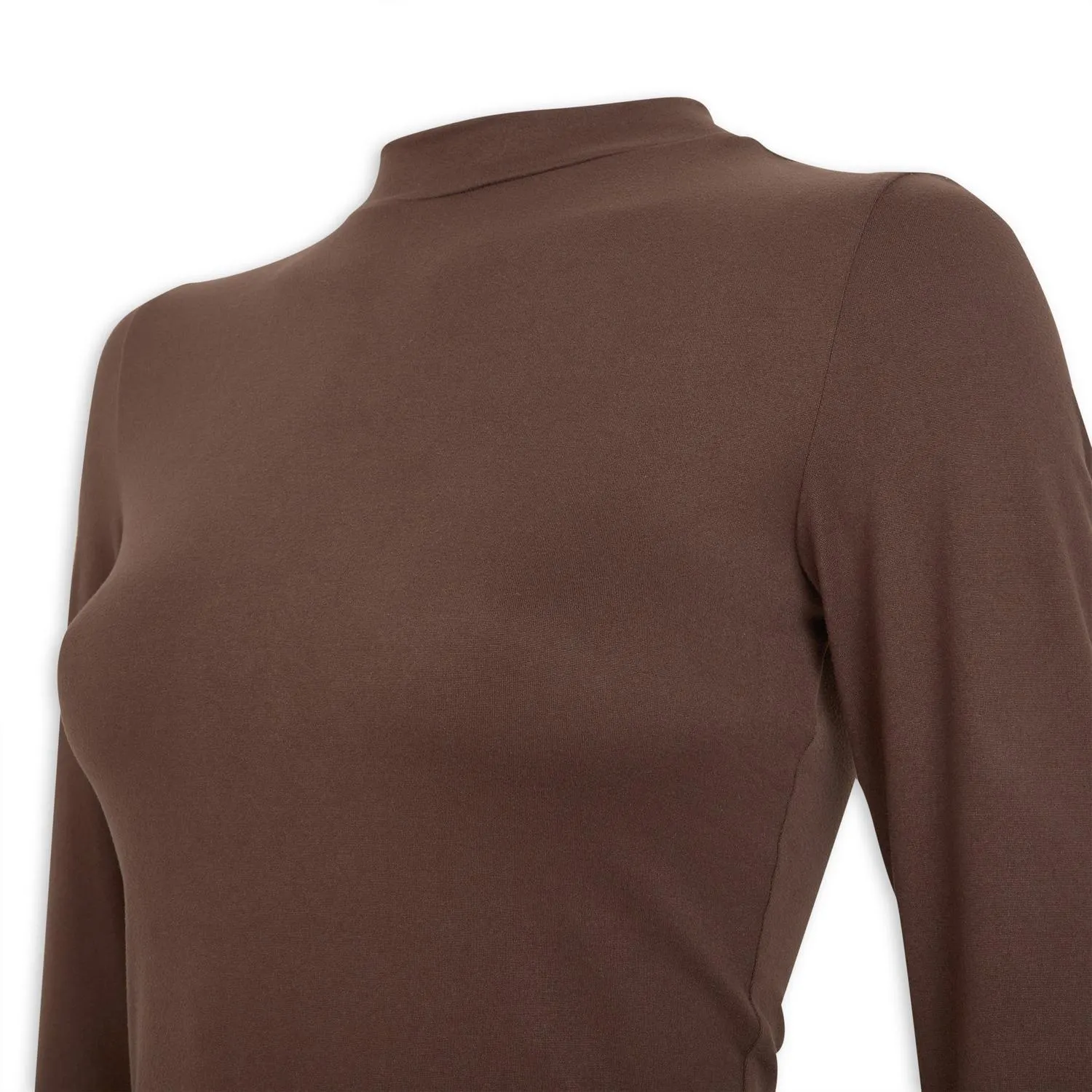 Chocolate Long Sleeve Turtle Neck