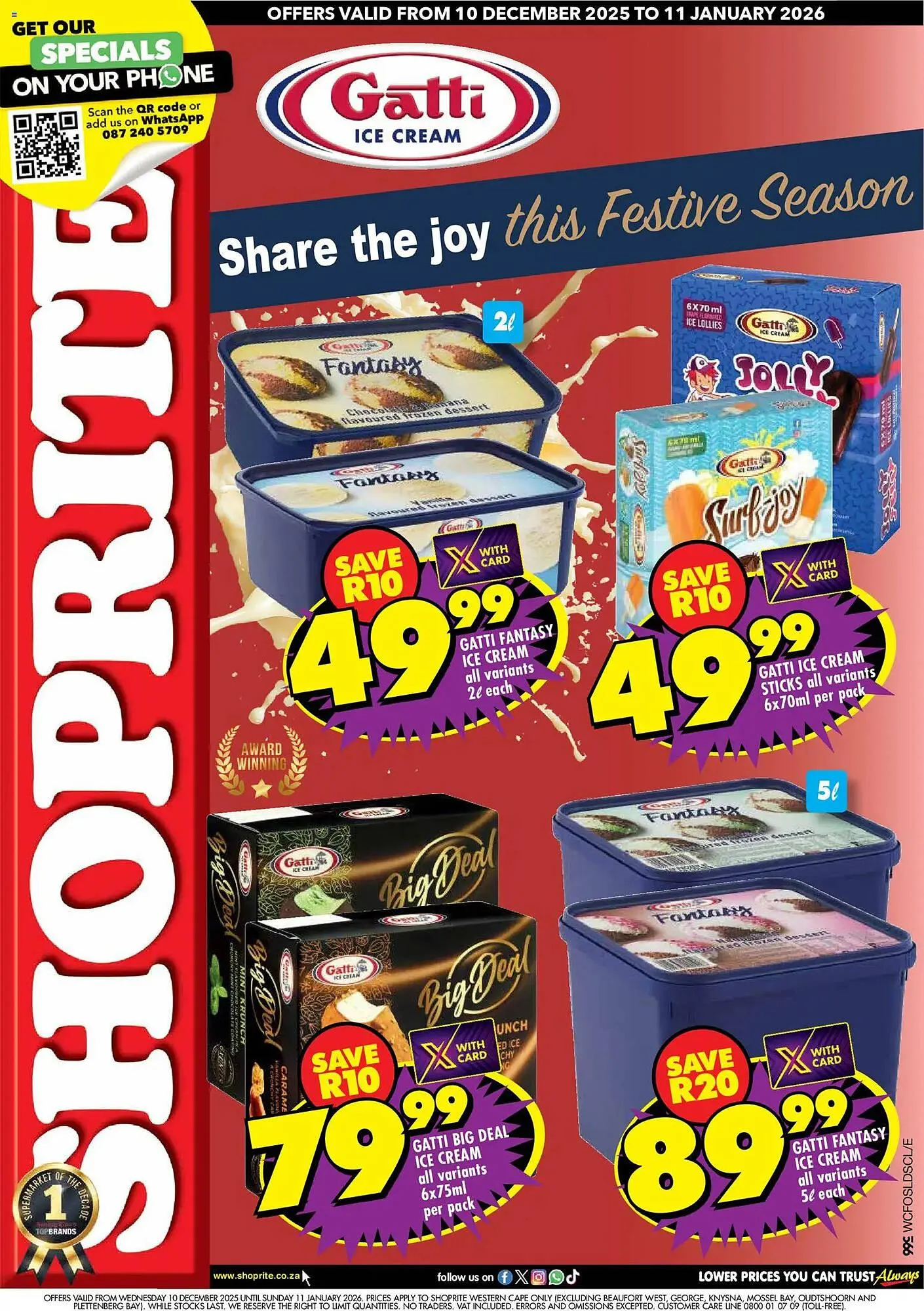 Shoprite catalogue from 10 December to 11 January 2026 - Catalogue Page 1