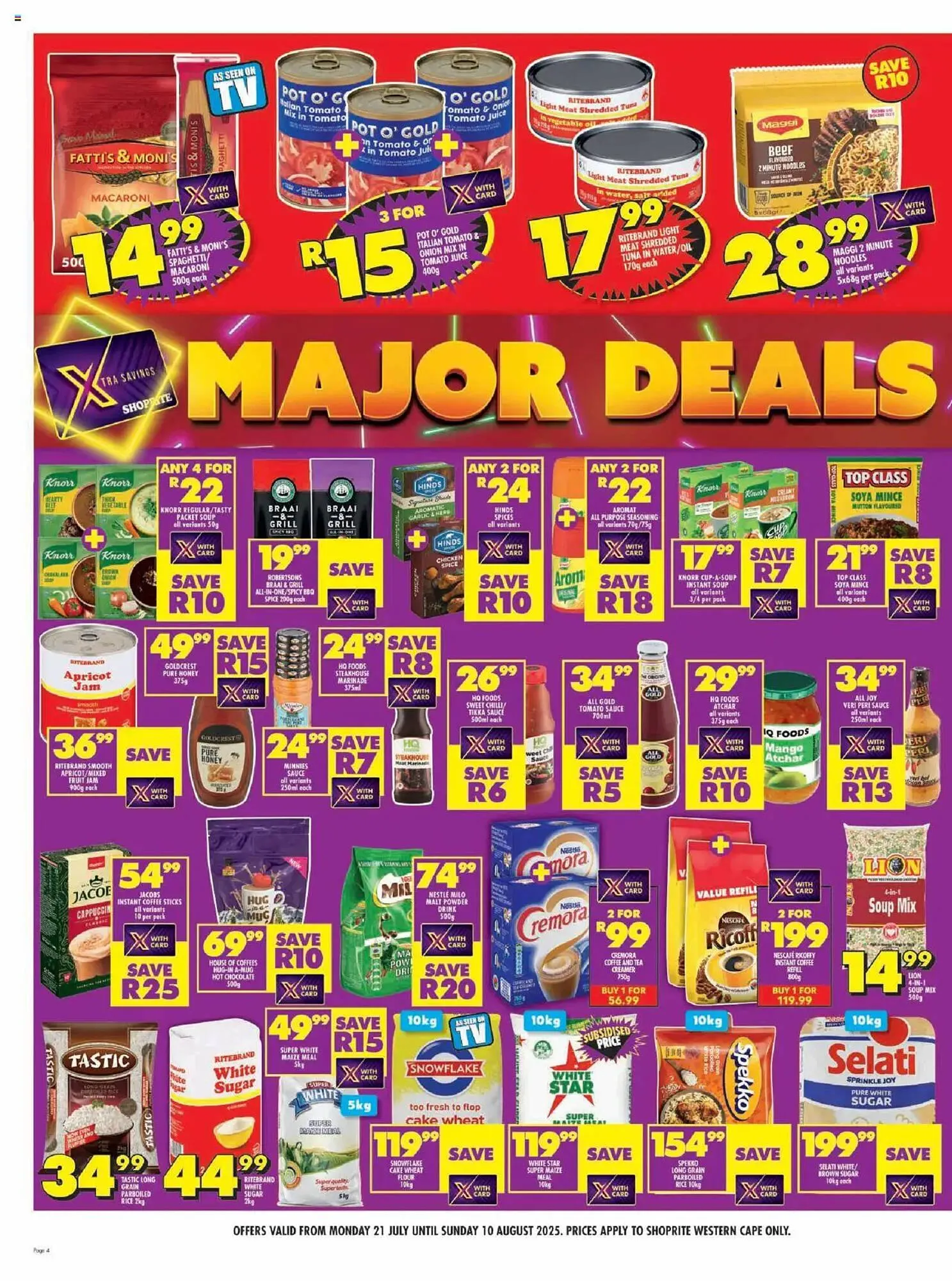 Shoprite catalogue from 21 July to 10 August 2025 - Catalogue Page 4
