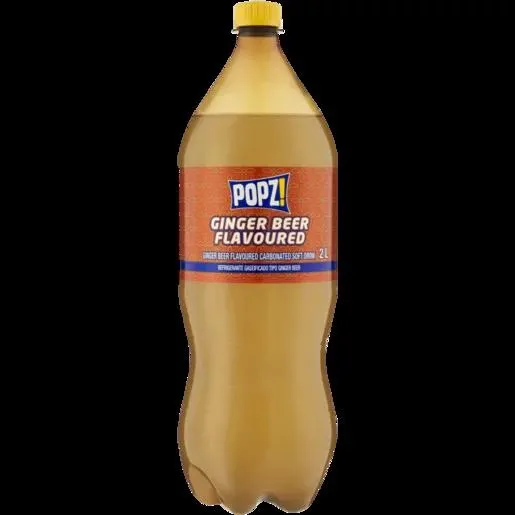Popz Ginger Beer Flavoured Soft Drink 2L
