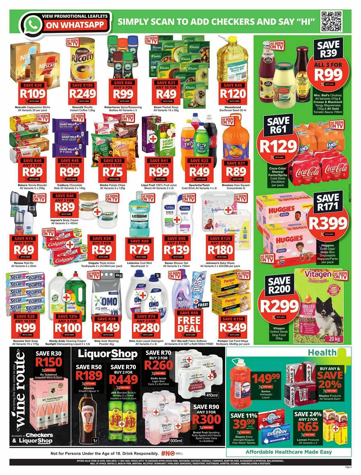 Checkers catalogue from 28 April to 11 May 2025 - Catalogue Page 3