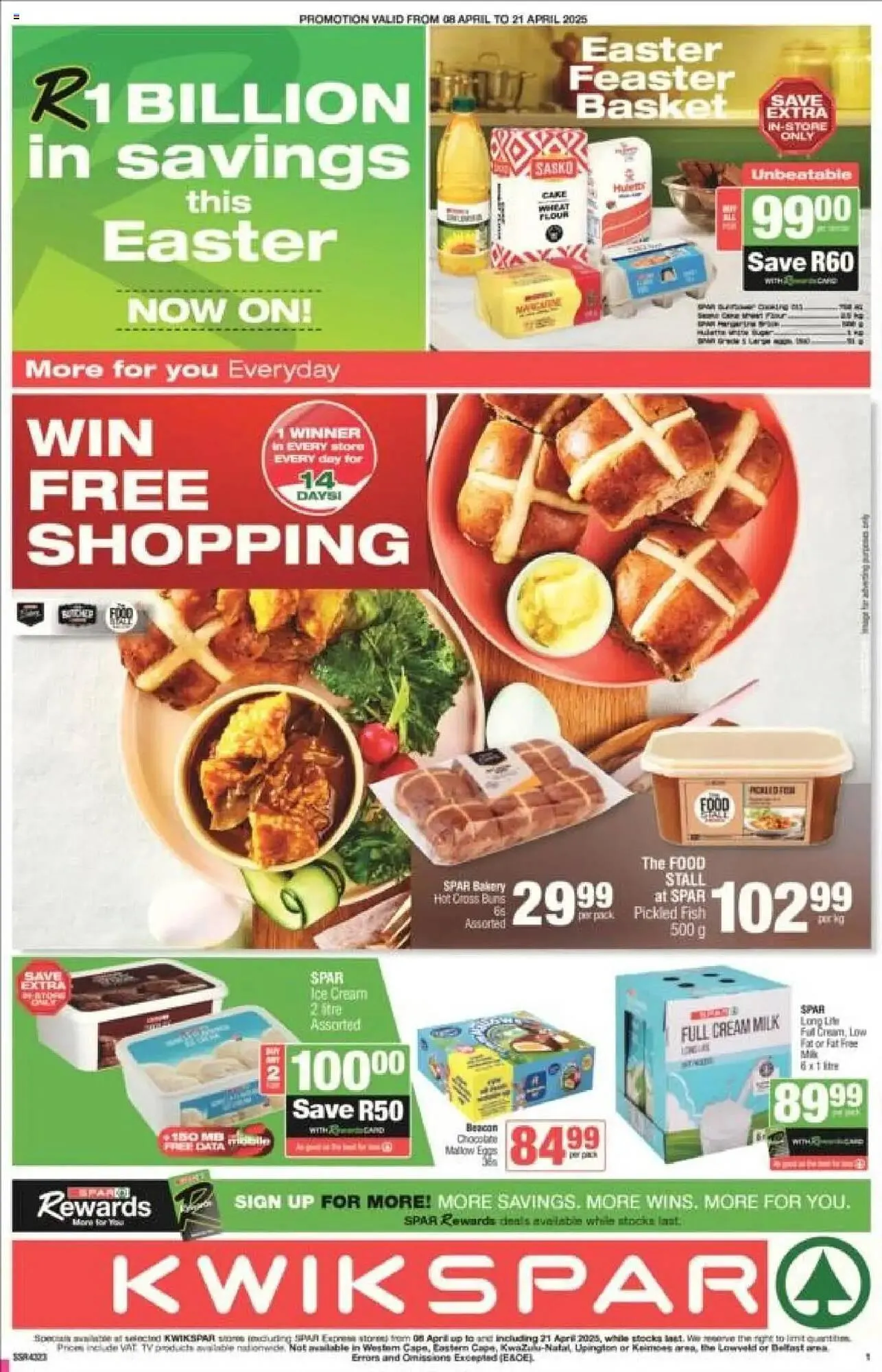 KwikSpar catalogue from 8 April to 21 April 2025 - Catalogue Page 1