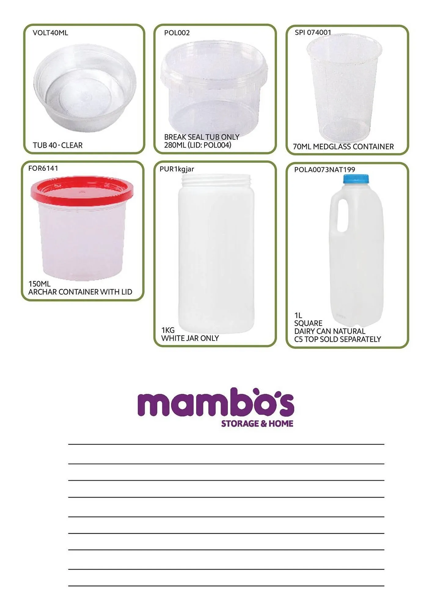 Mambo's Plastics Warehouse catalogue from 17 December to 23 December 2025 - Catalogue Page 55
