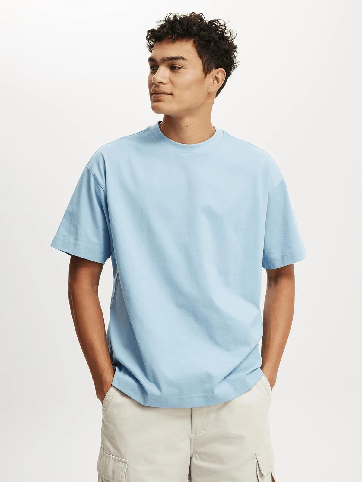 Men's Cotton On Blue Box Fit T-Shirt