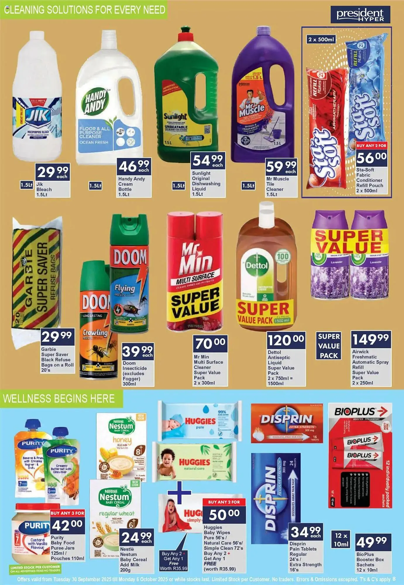 President Hyper catalogue from 30 September to 6 October 2025 - Catalogue Page 8