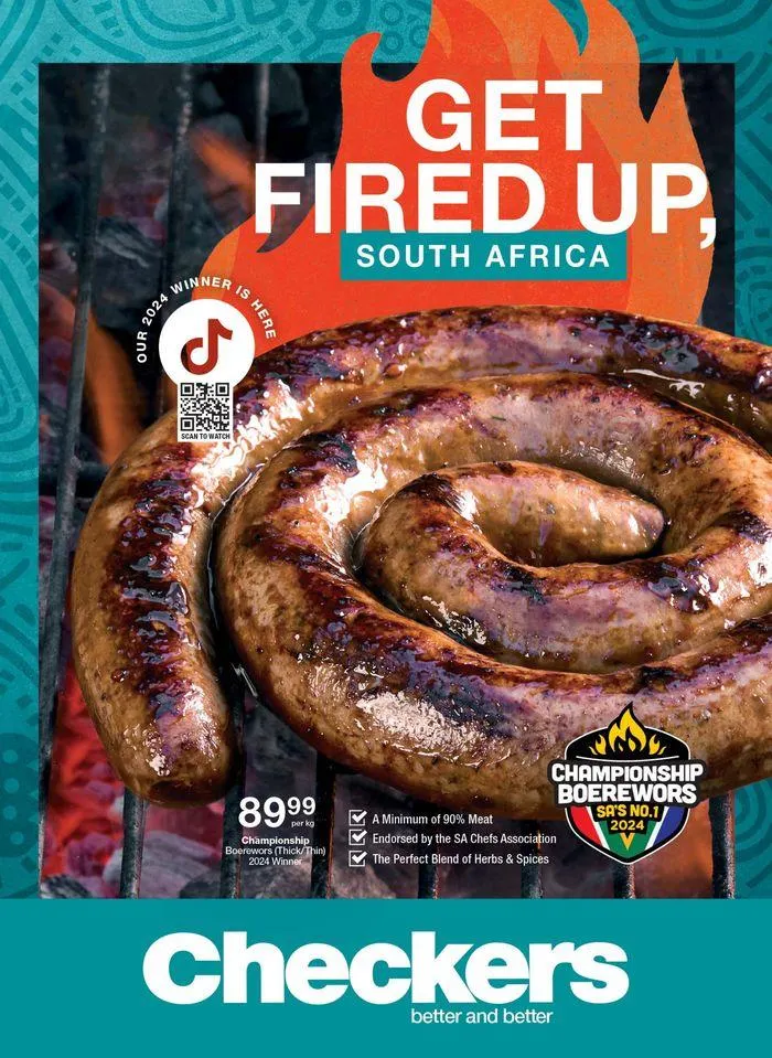 Checkers Home Of The Braai Promotion from 16 September to 6 October 2024 - Catalogue Page 1