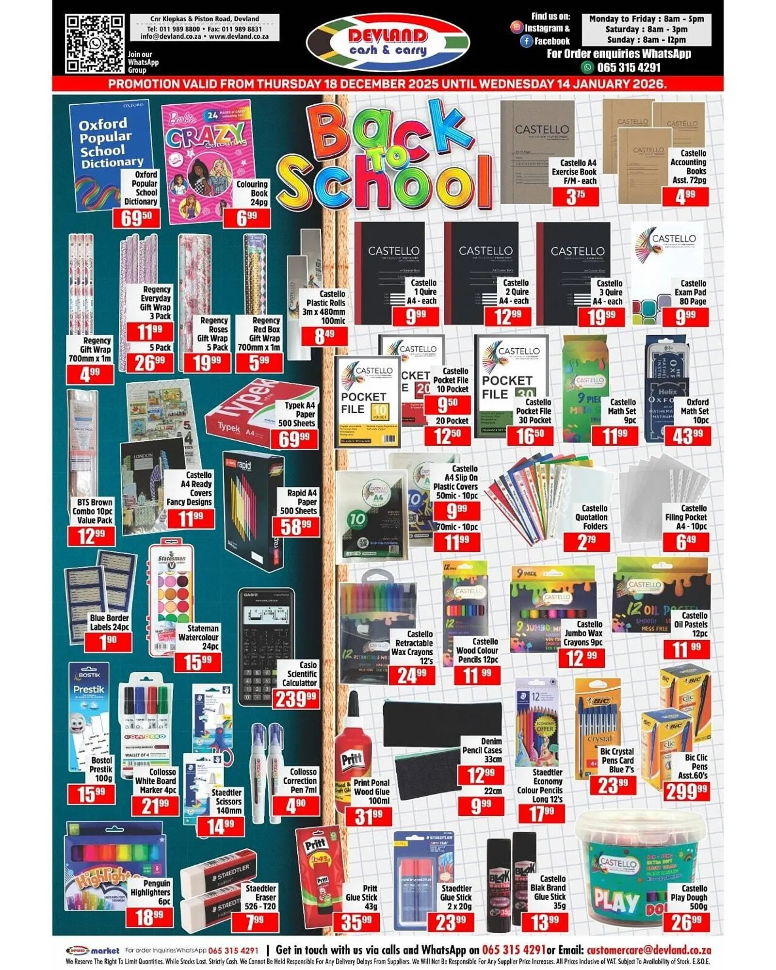 Devland Cash And Carry catalogue from 18 December to 14 January 2026 - Catalogue Page 1