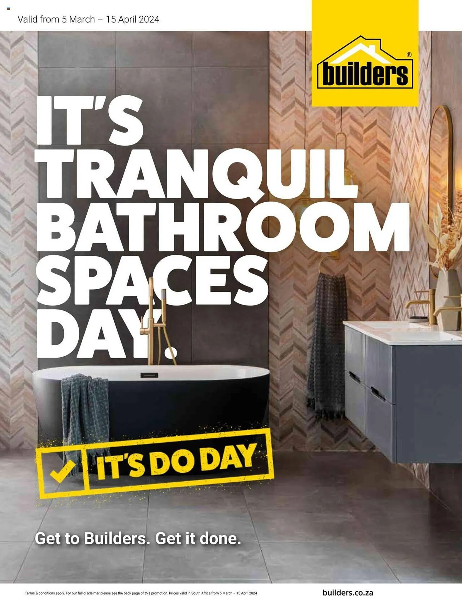 Builders Warehouse catalogue from 5 March to 15 April 2024 - Catalogue Page 1