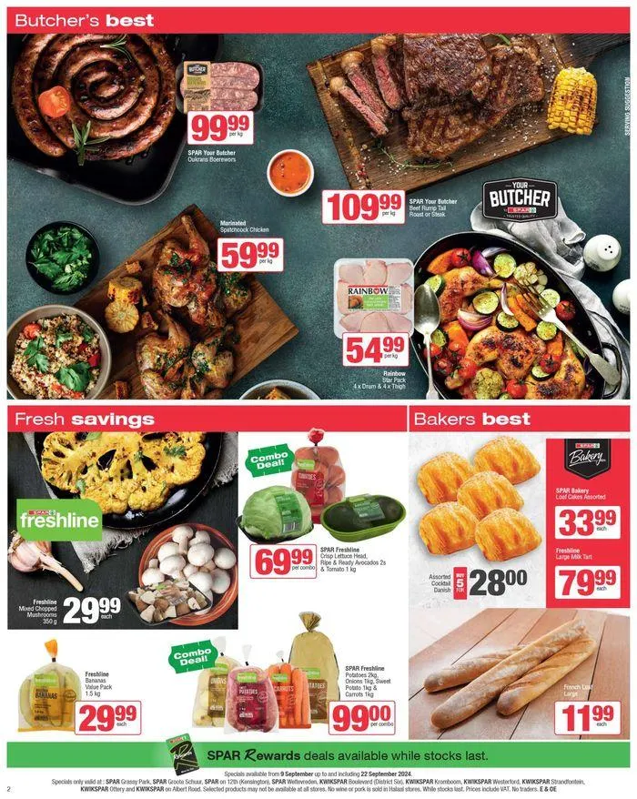 Specials Spar from 9 September to 22 September 2024 - Catalogue Page 2