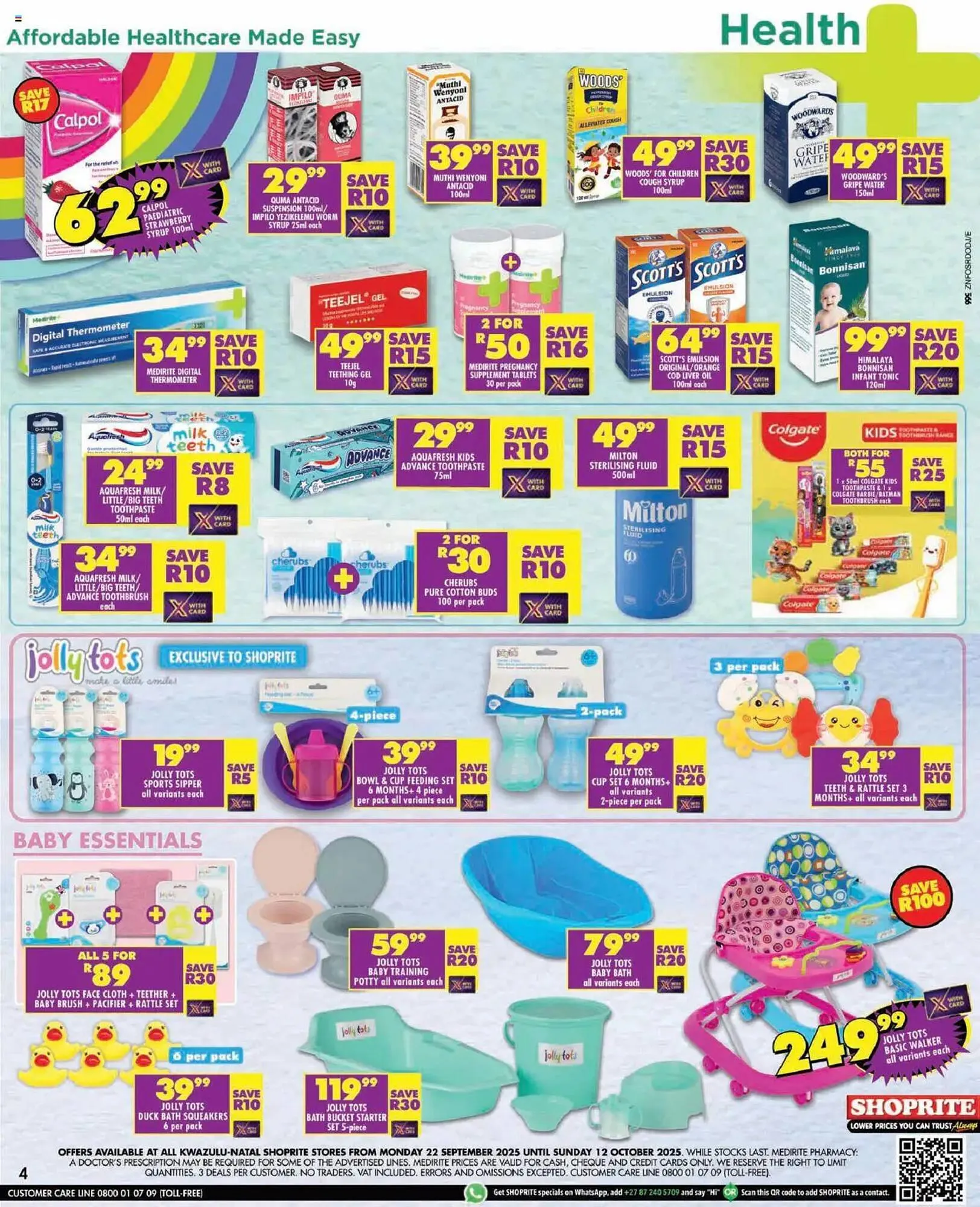 Shoprite catalogue from 22 September to 12 October 2025 - Catalogue Page 4