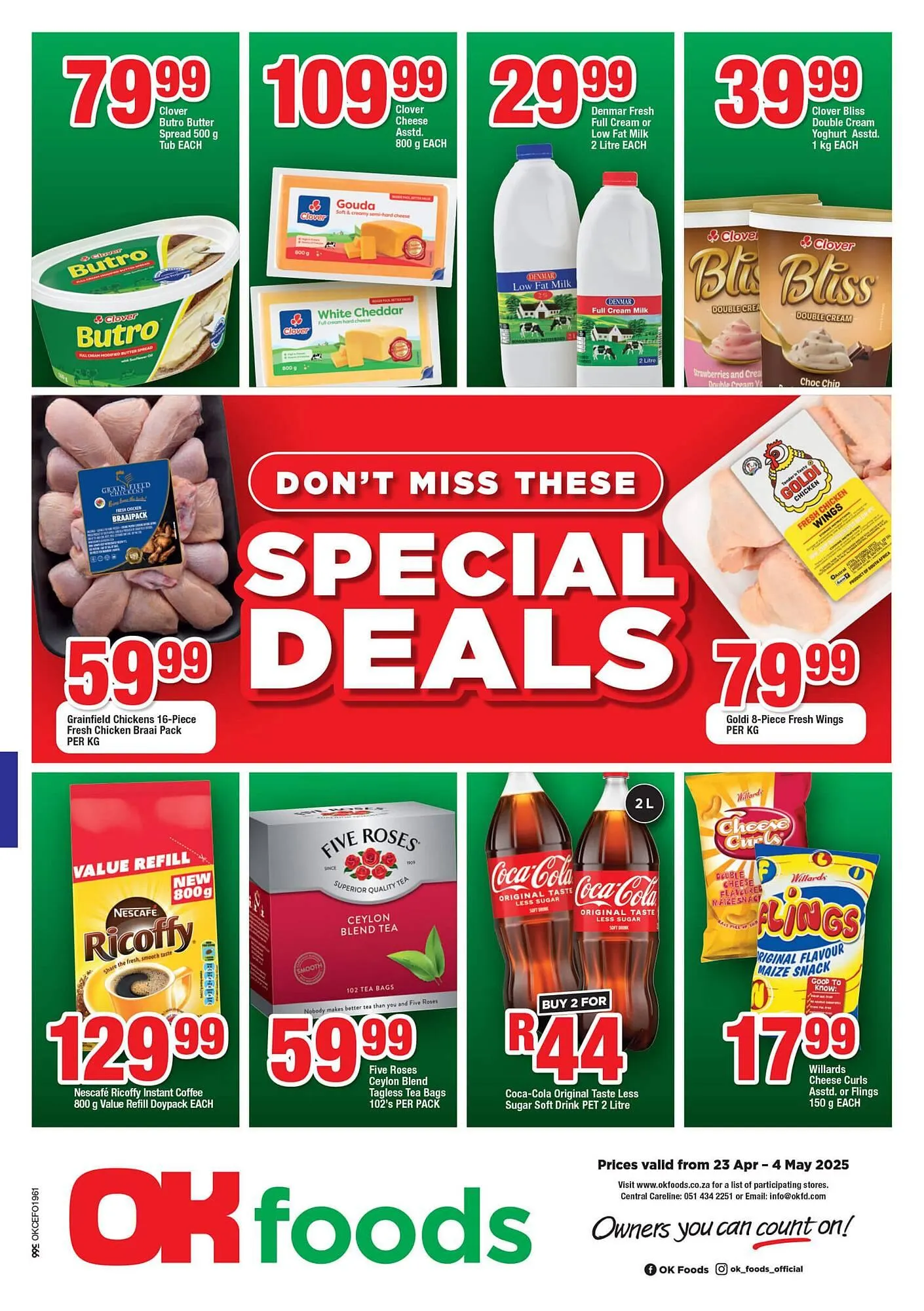 OK Foods catalogue from 23 April to 4 May 2025 - Catalogue Page 1