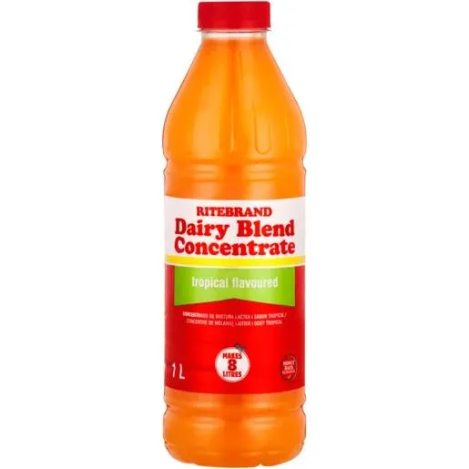 Ritebrand Tropical Flavoured Dairy Blend Concentrate 1L