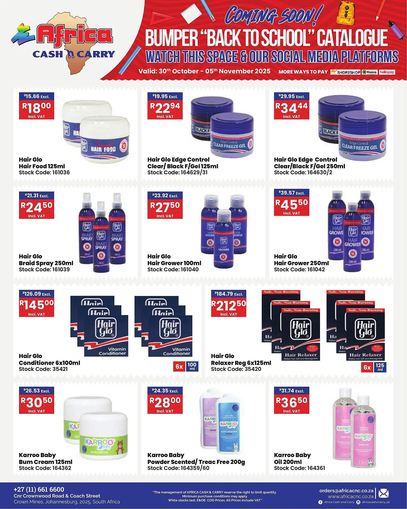 Africa Cash and Carry catalogue from 30 October to 5 November 2025 - Catalogue Page 40