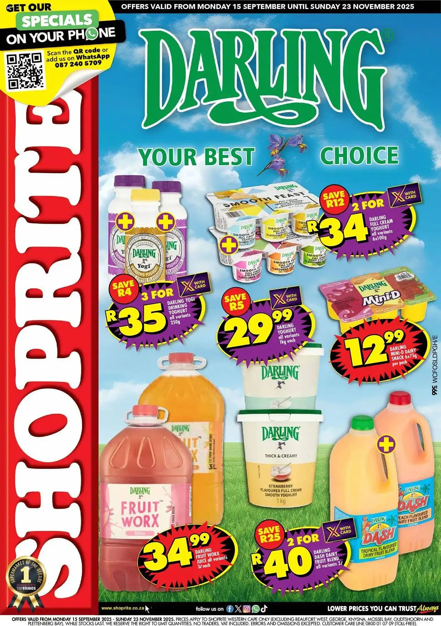 Shoprite catalogue from 15 September to 23 November 2025 - Catalogue Page 1