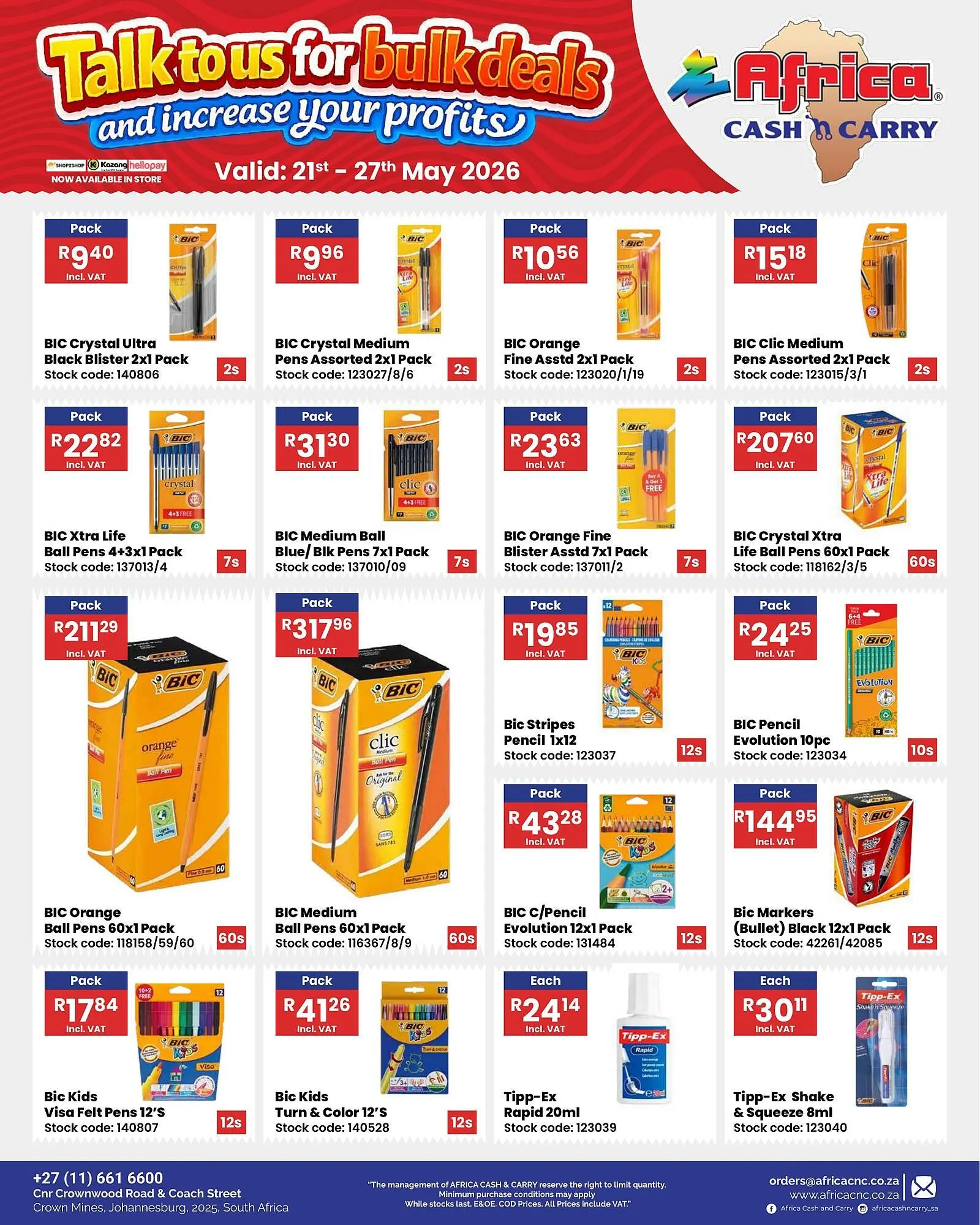 Africa Cash and Carry catalogue from 21 May to 27 May 2026 - Catalogue Page 56