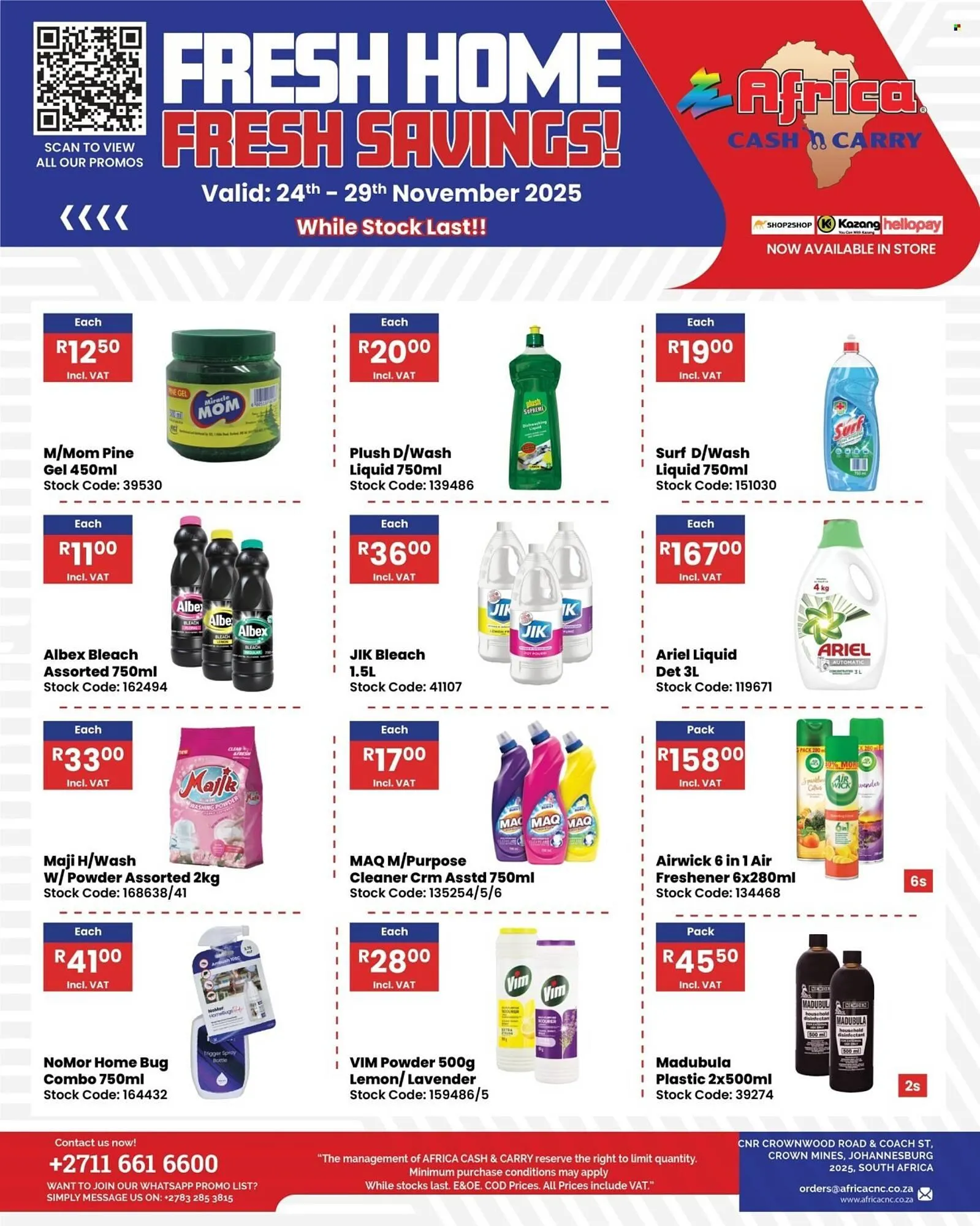 Africa Cash and Carry catalogue from 24 November to 29 November 2025 - Catalogue Page 1