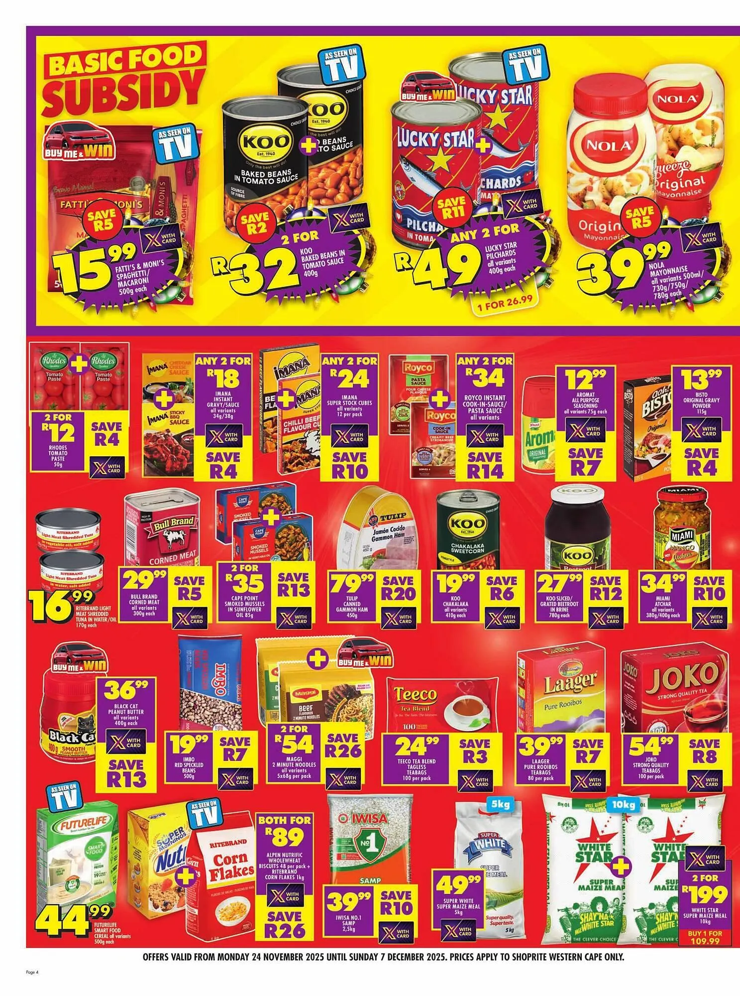 Shoprite catalogue from 24 November to 7 December 2025 - Catalogue Page 4