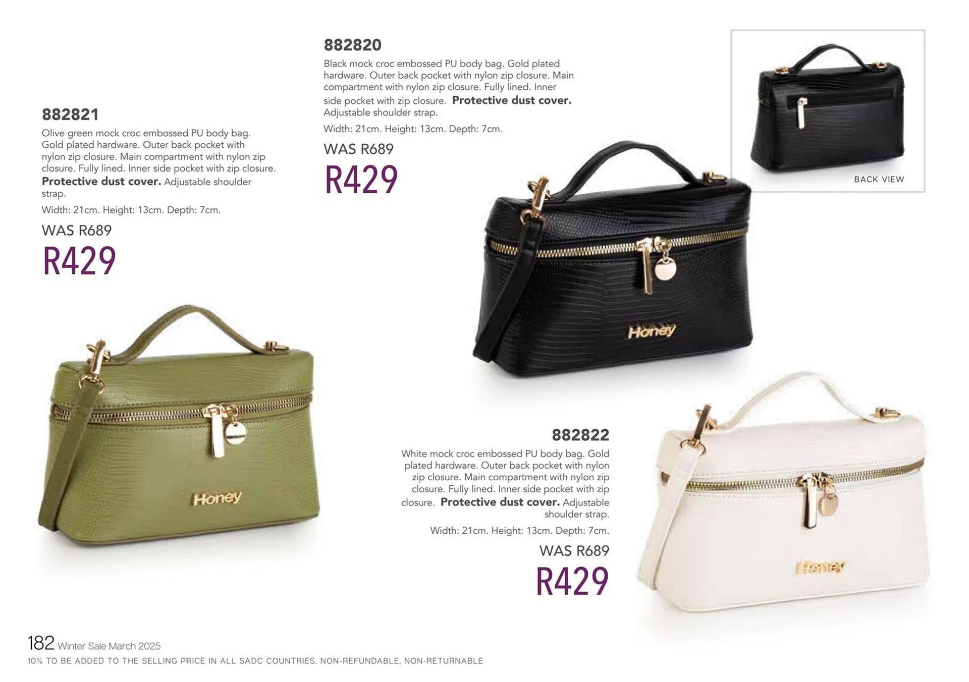 Honey Fashion Accessories catalogue from 21 March to 3 April 2025 - Catalogue Page 184